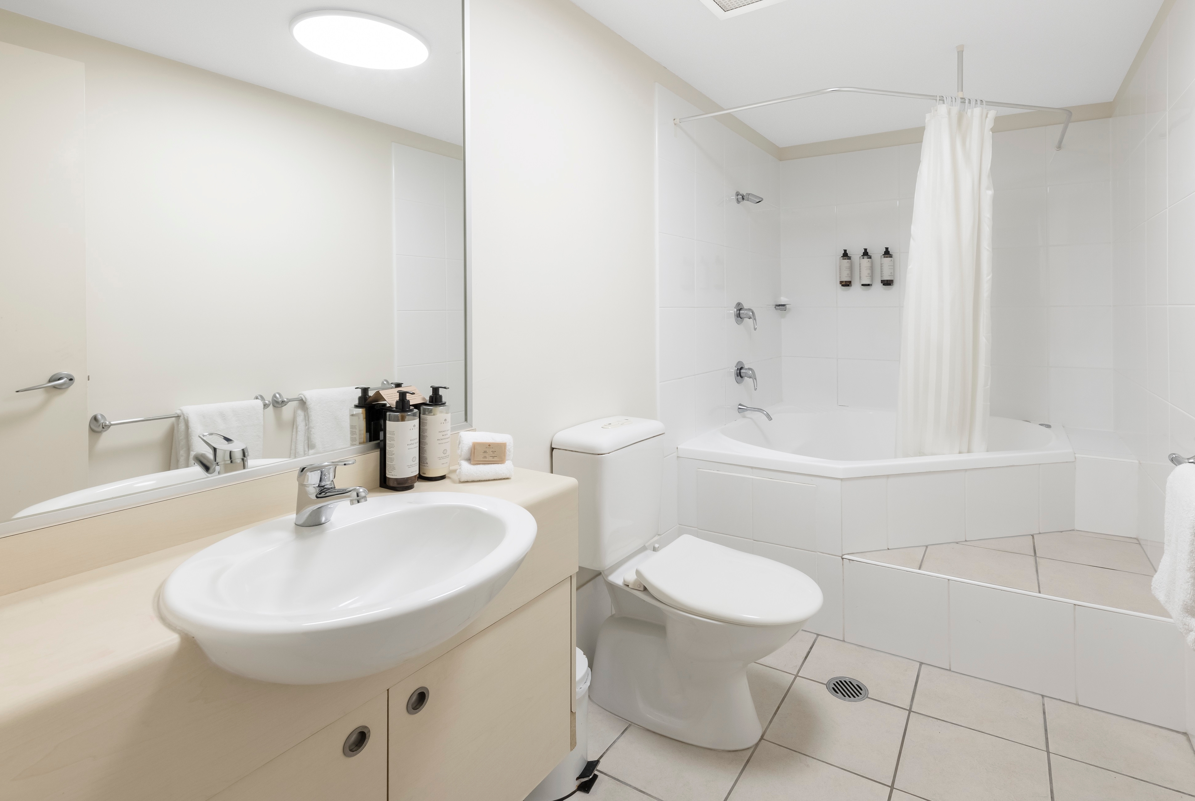 Guest room bath at the Ramada By Wyndham Marcoola Beach in Marcoola, Other than US/Canada