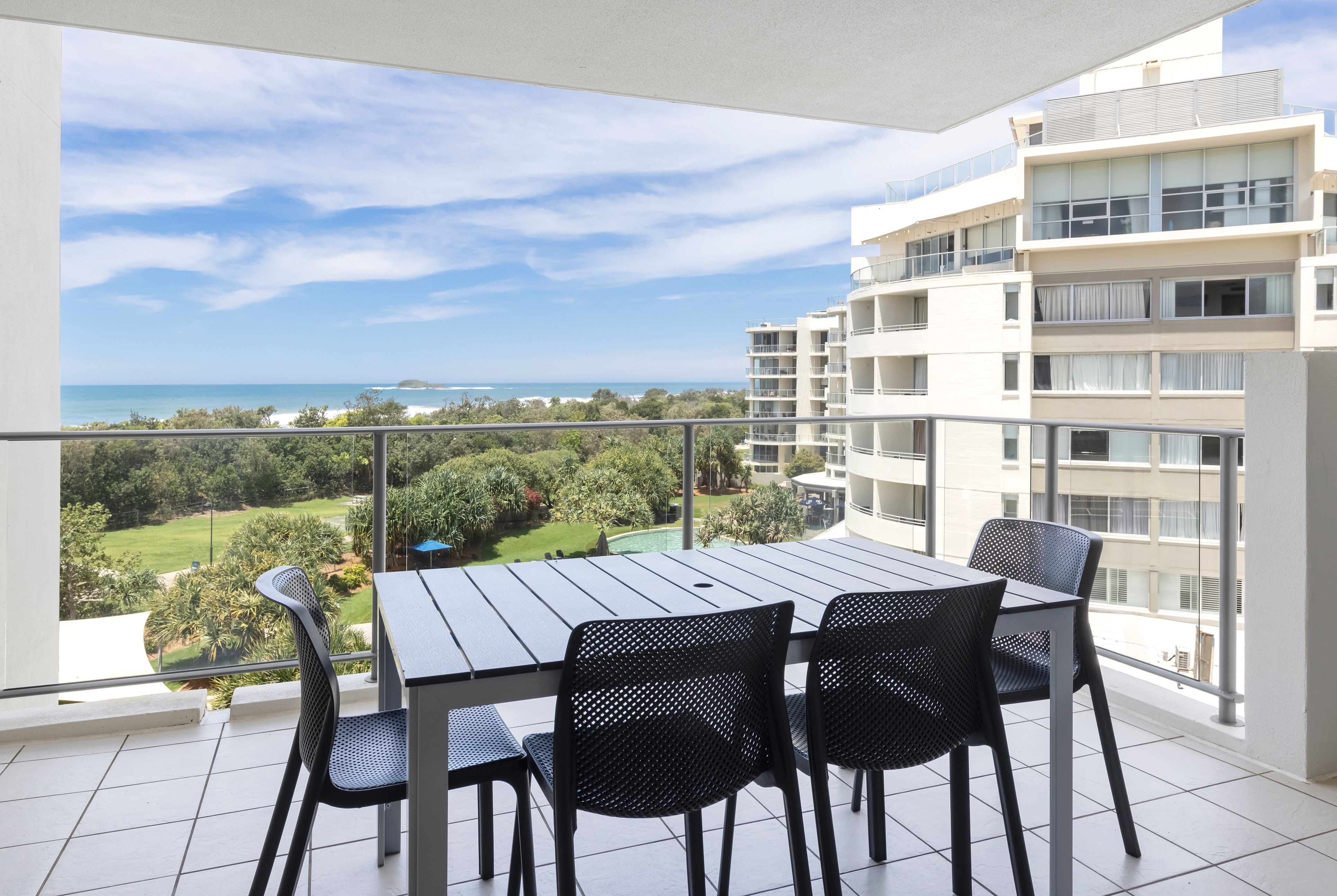 Guest room patio at the Ramada By Wyndham Marcoola Beach in Marcoola, Other than US/Canada