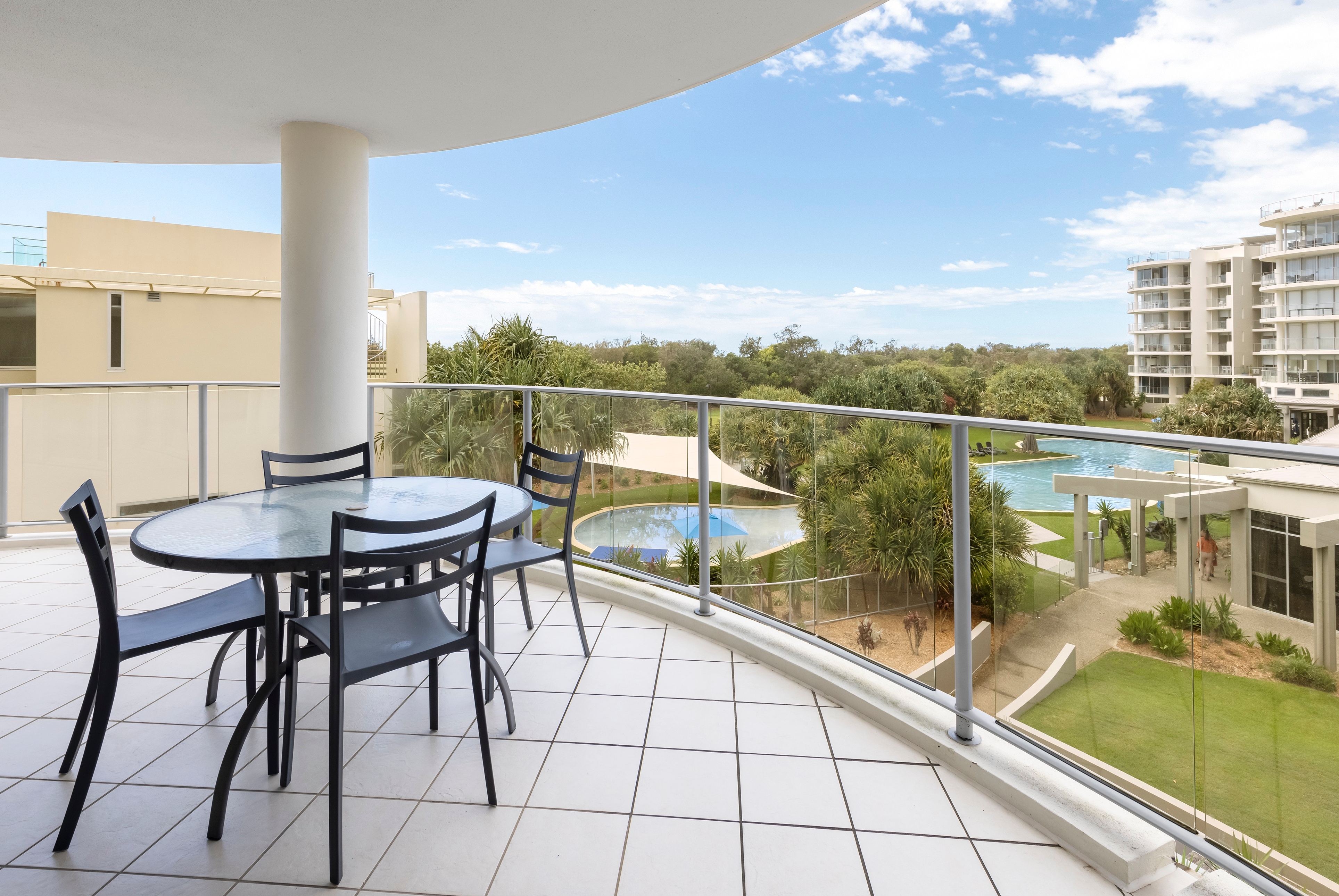Guest room patio at the Ramada By Wyndham Marcoola Beach in Marcoola, Other than US/Canada