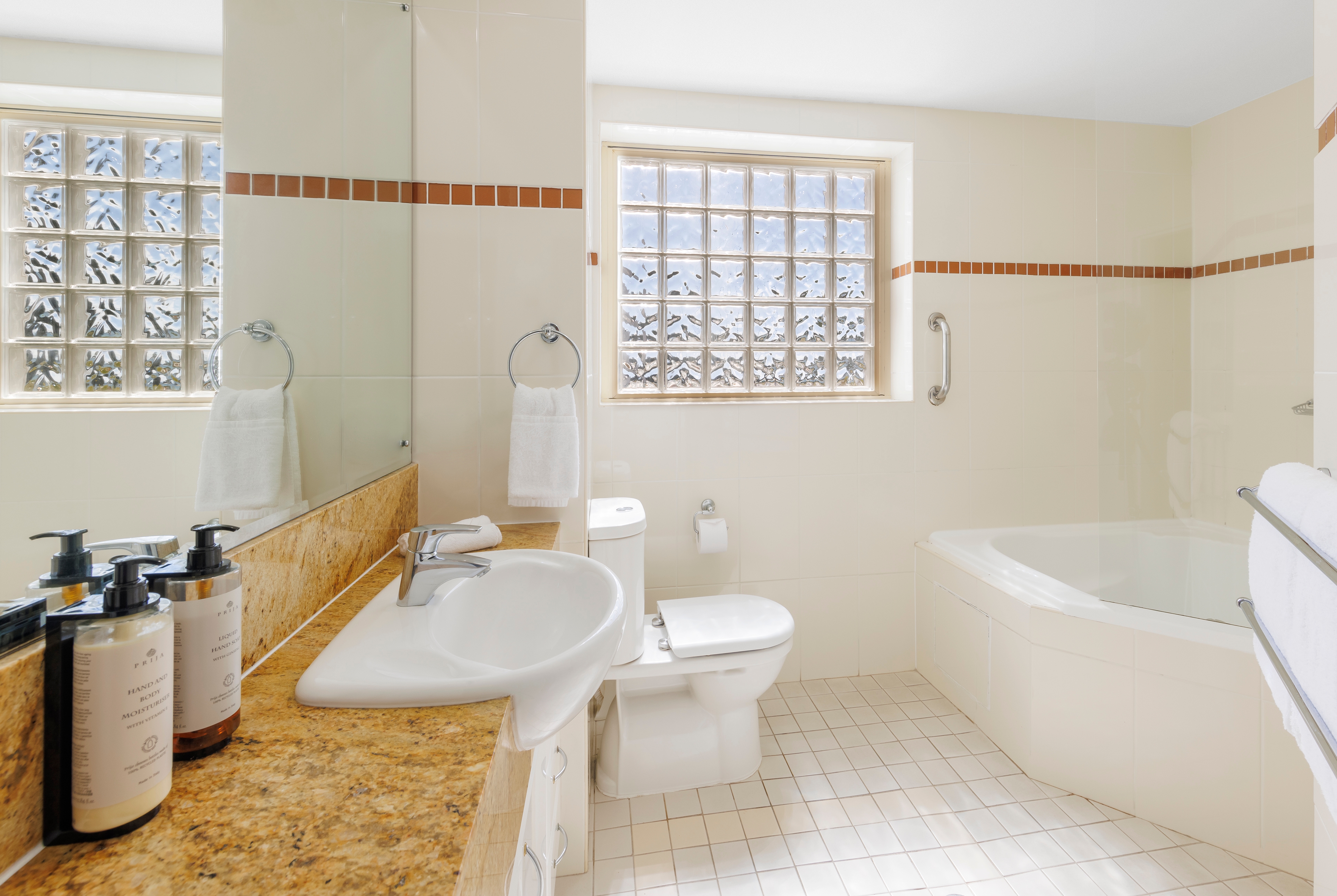 Guest room bath at the Ramada Resort by Wyndham Shoal Bay in Shoal Bay, Other than US/Canada