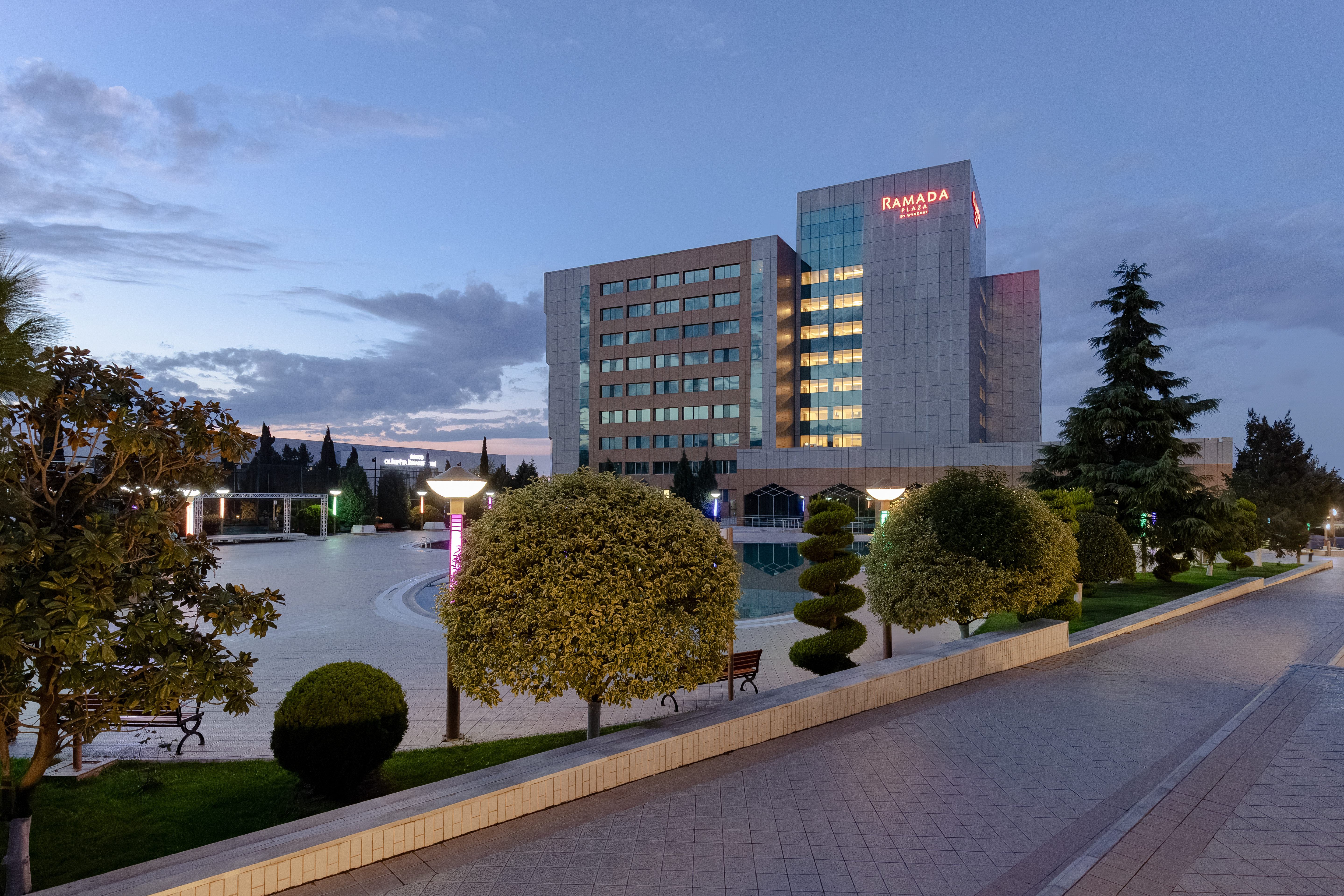 Exterior of Ramada Plaza by Wyndham Gence hotel in Gence, Other than US/Canada