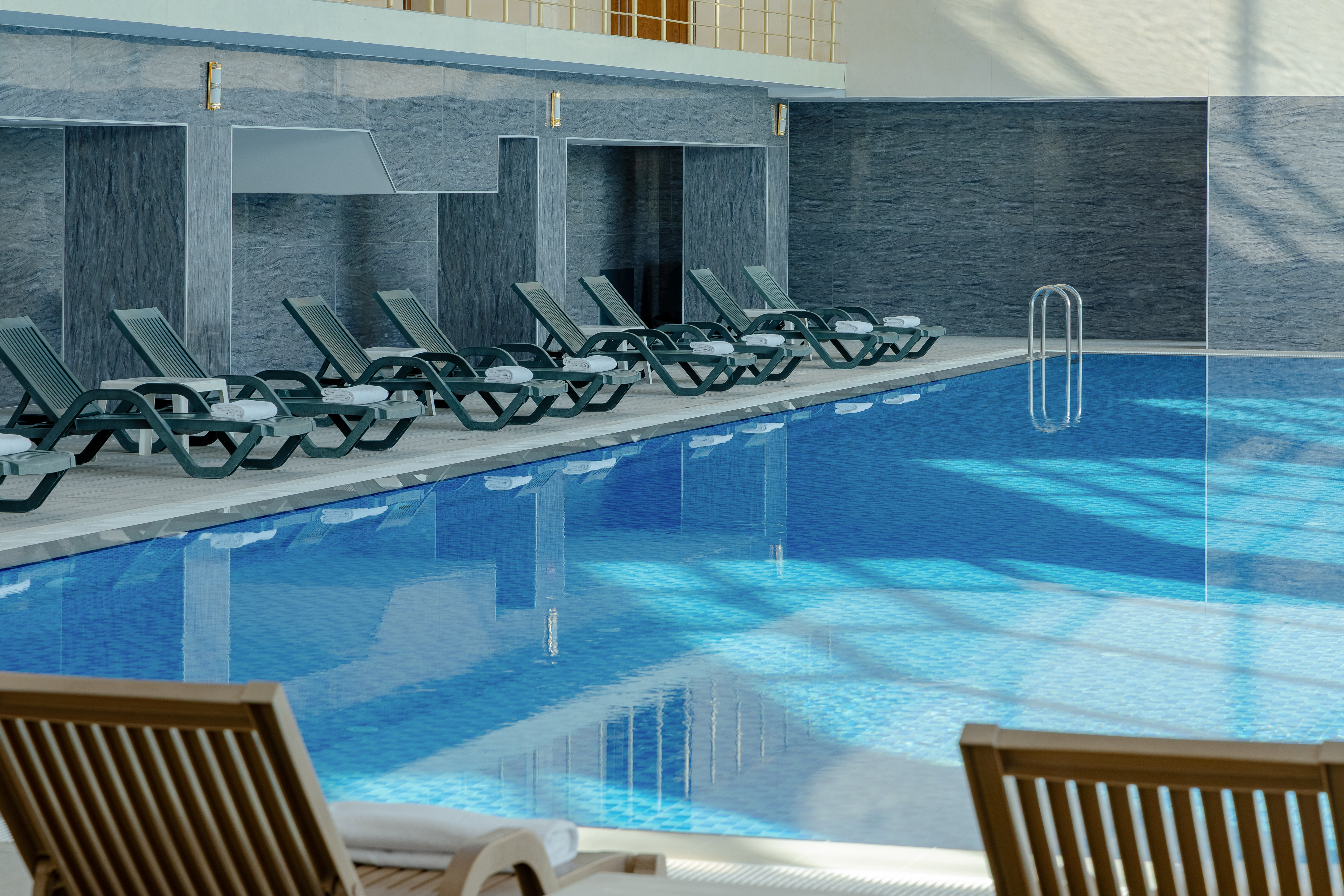 Indoor pool at the Ramada Plaza by Wyndham Gence in Gence, Other than US/Canada