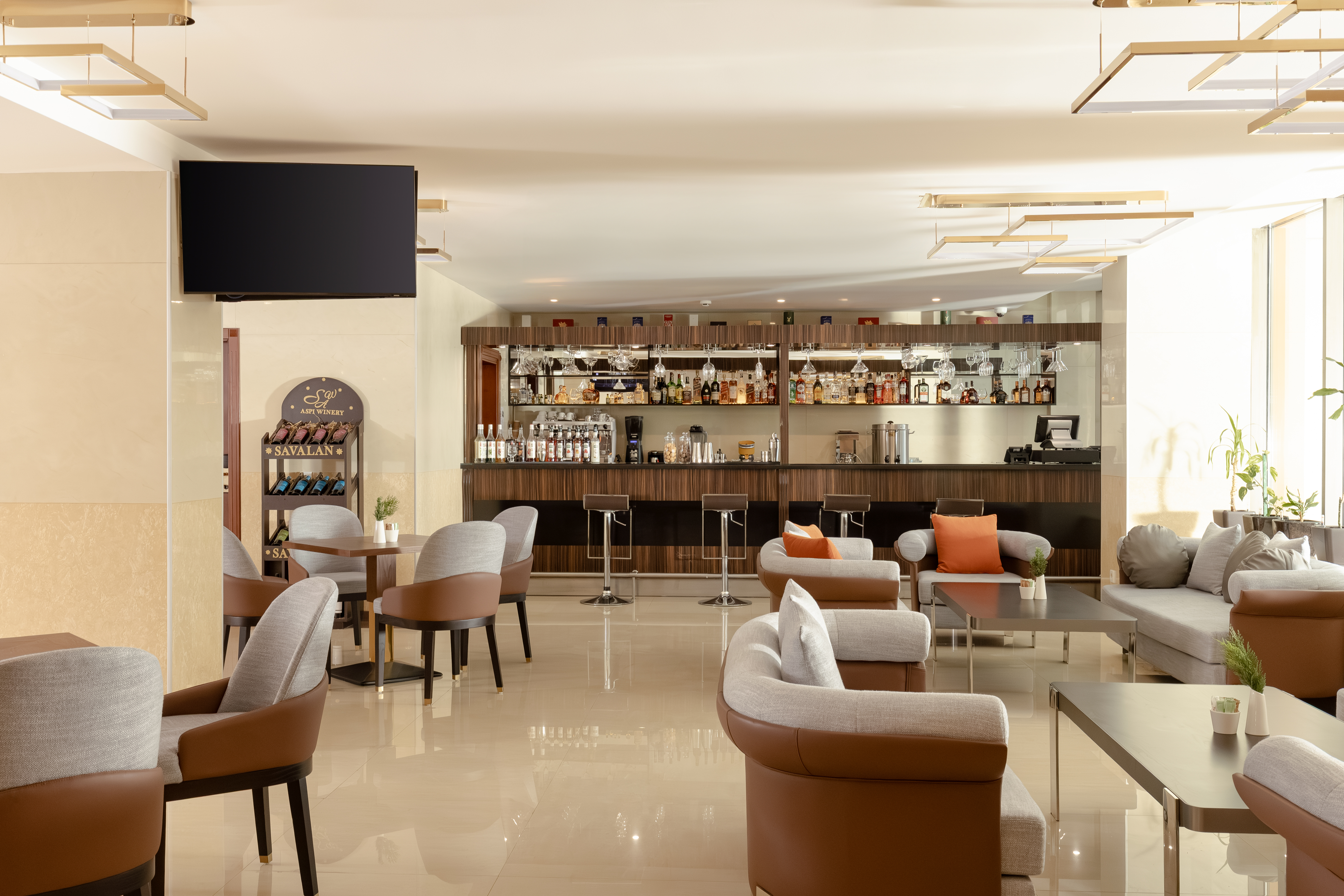 Lobby bar at Ramada Plaza by Wyndham Gence in Gence, Other than US/Canada