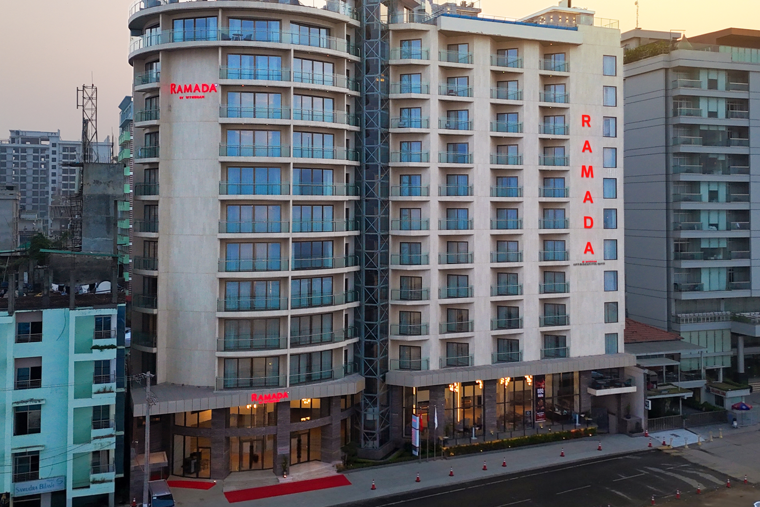 Exterior Night Image of Ramada by Wyndham Cox's Bazar Kolatoli Beach hotel in Coxs Bazar, Other than US/Canada