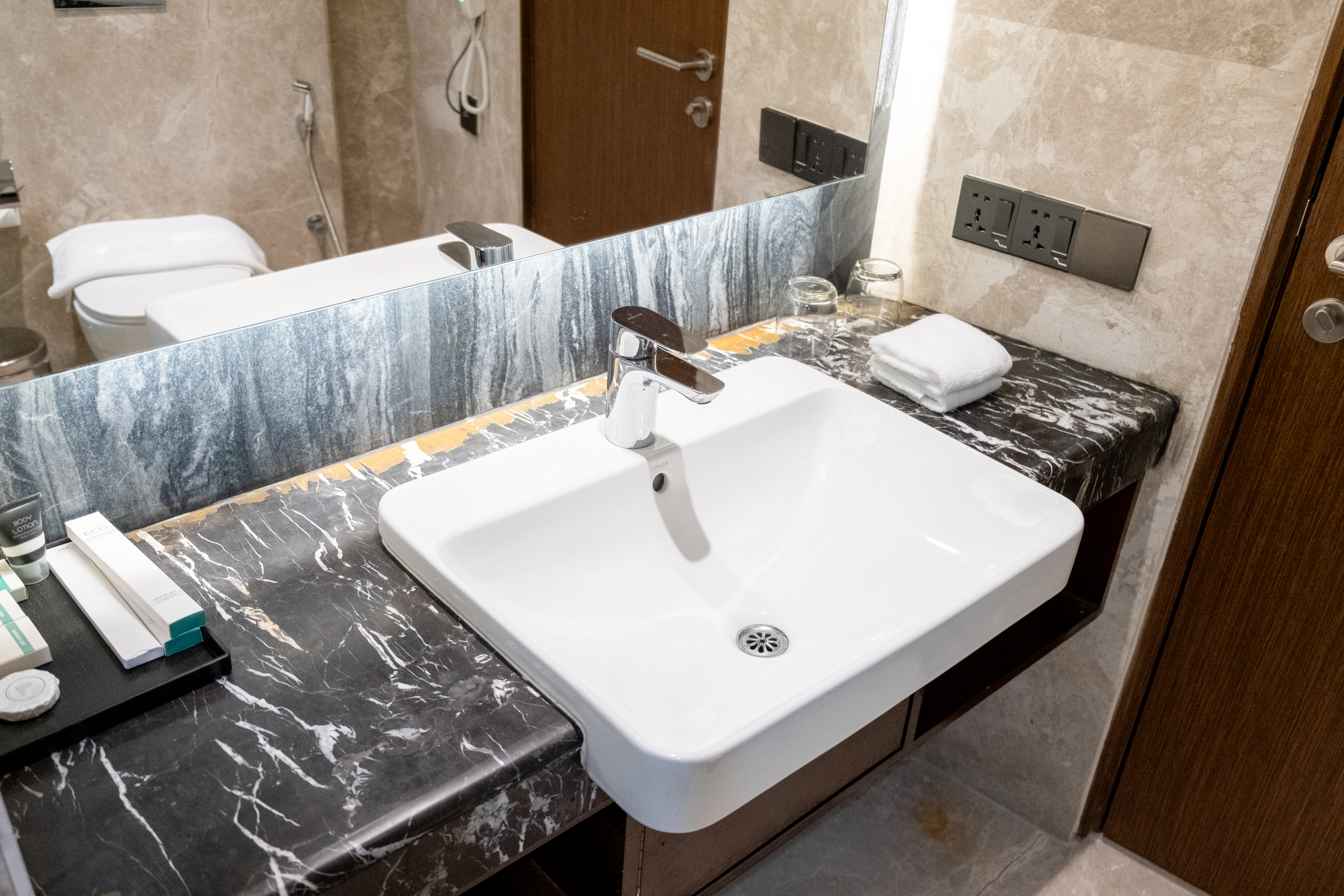 Guest room bath at the Ramada by Wyndham Cox's Bazar Kolatoli Beach in Coxs Bazar, Other than US/Canada