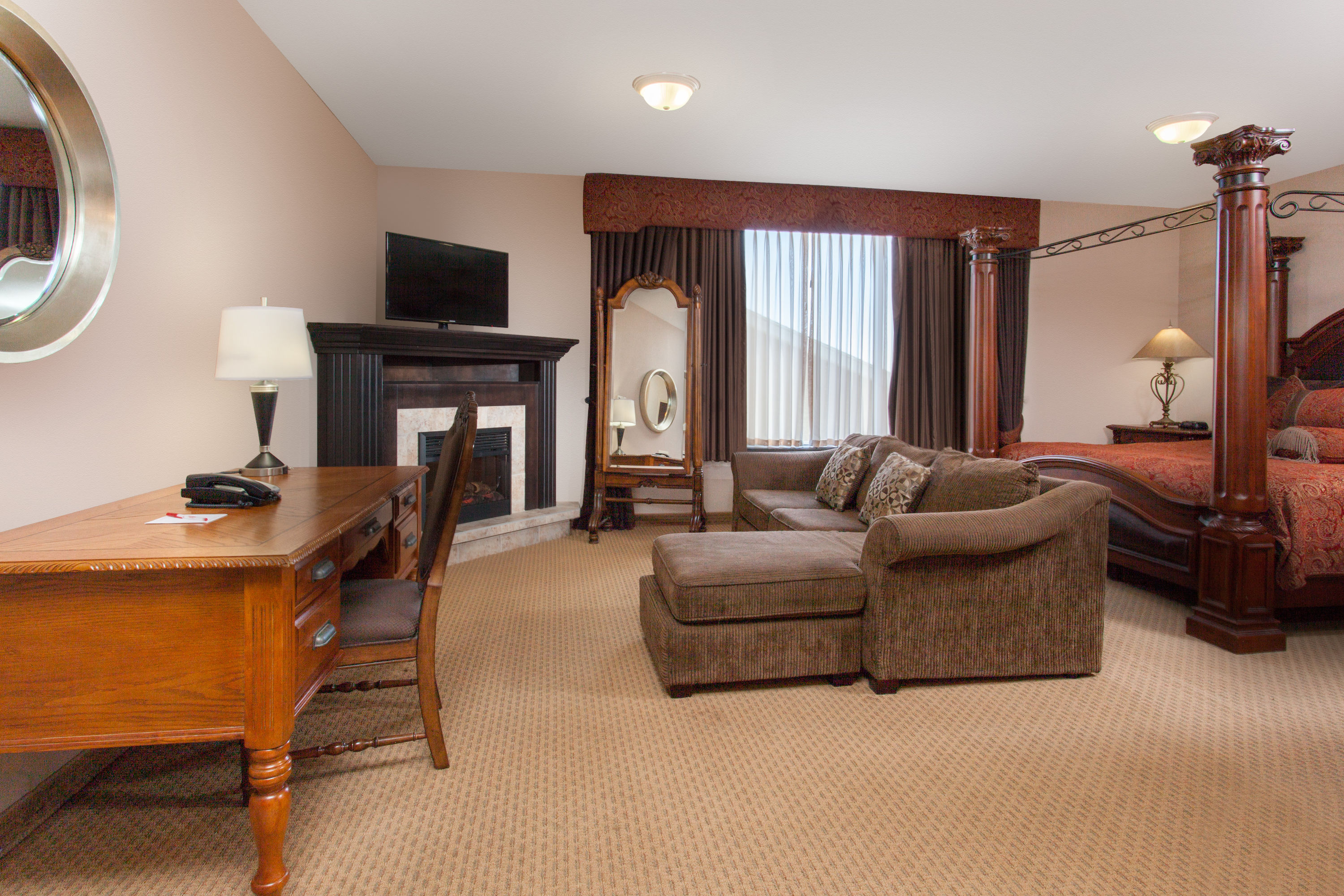 Guest room at the Ramada by Wyndham Brooks in Brooks, Alberta