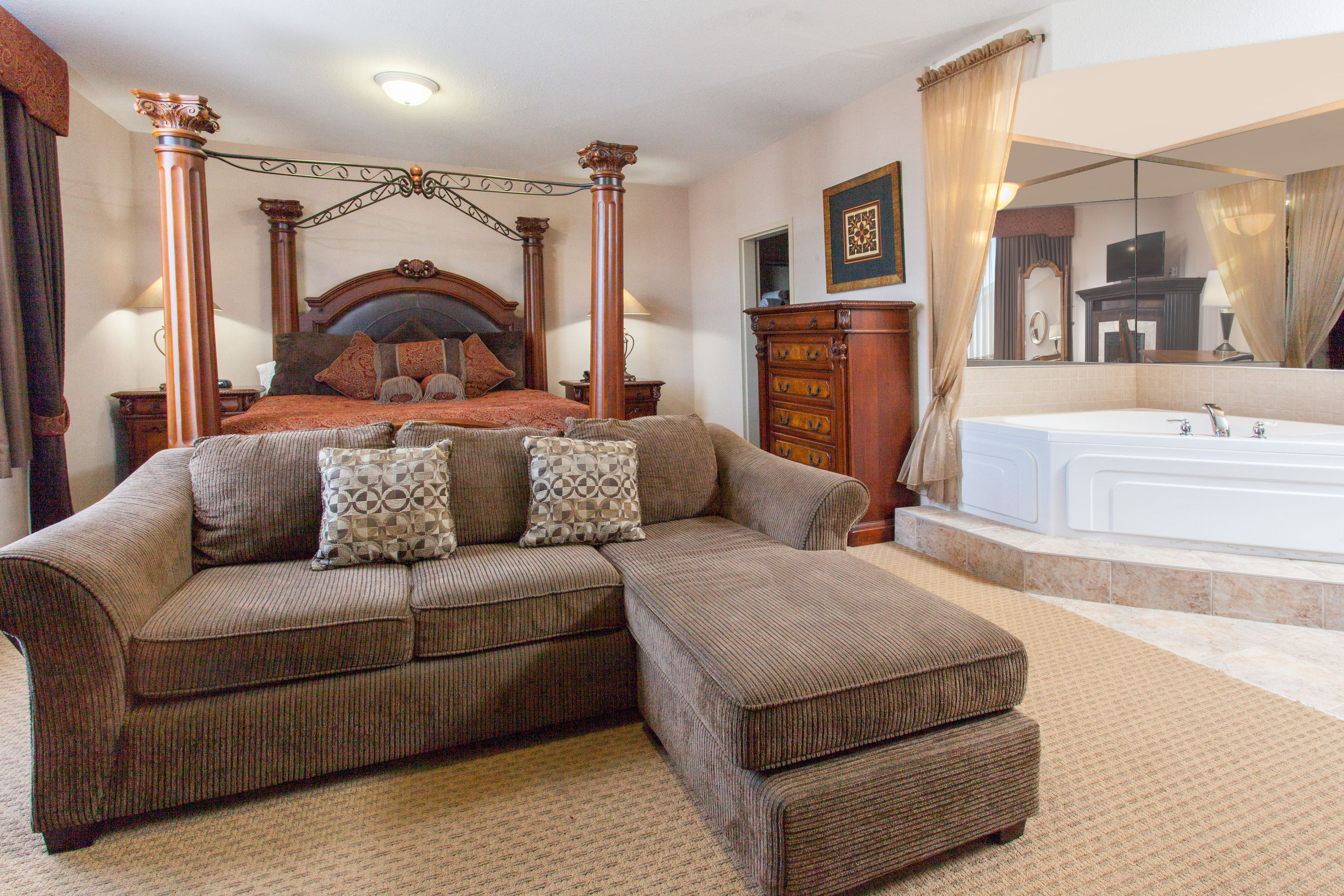 Guest room at the Ramada by Wyndham Brooks in Brooks, Alberta