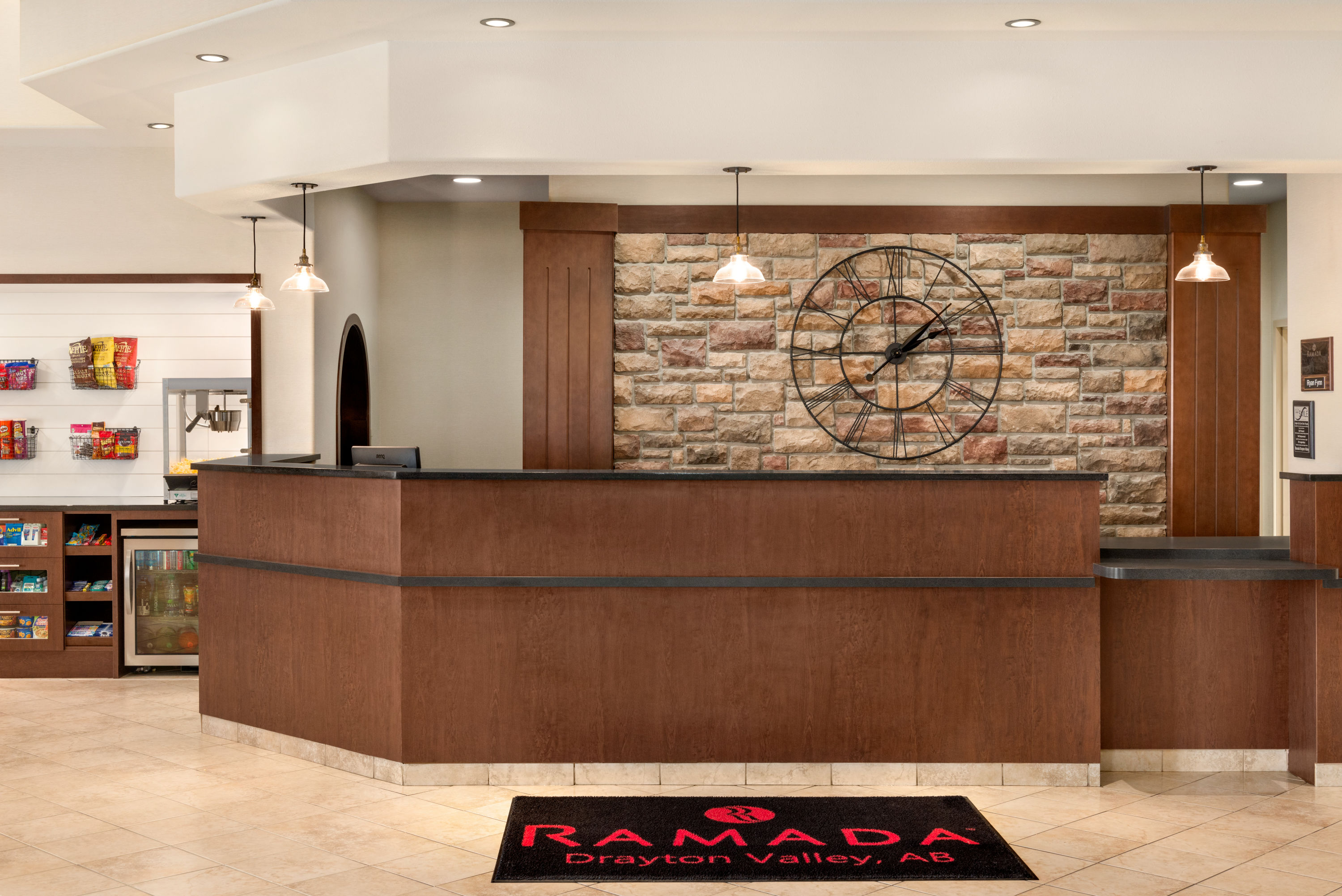Ramada by Wyndham Drayton Valley reception in Drayton Valley, Alberta