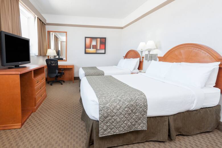 Guest room at the Ramada Edmonton South in Edmonton, Alberta