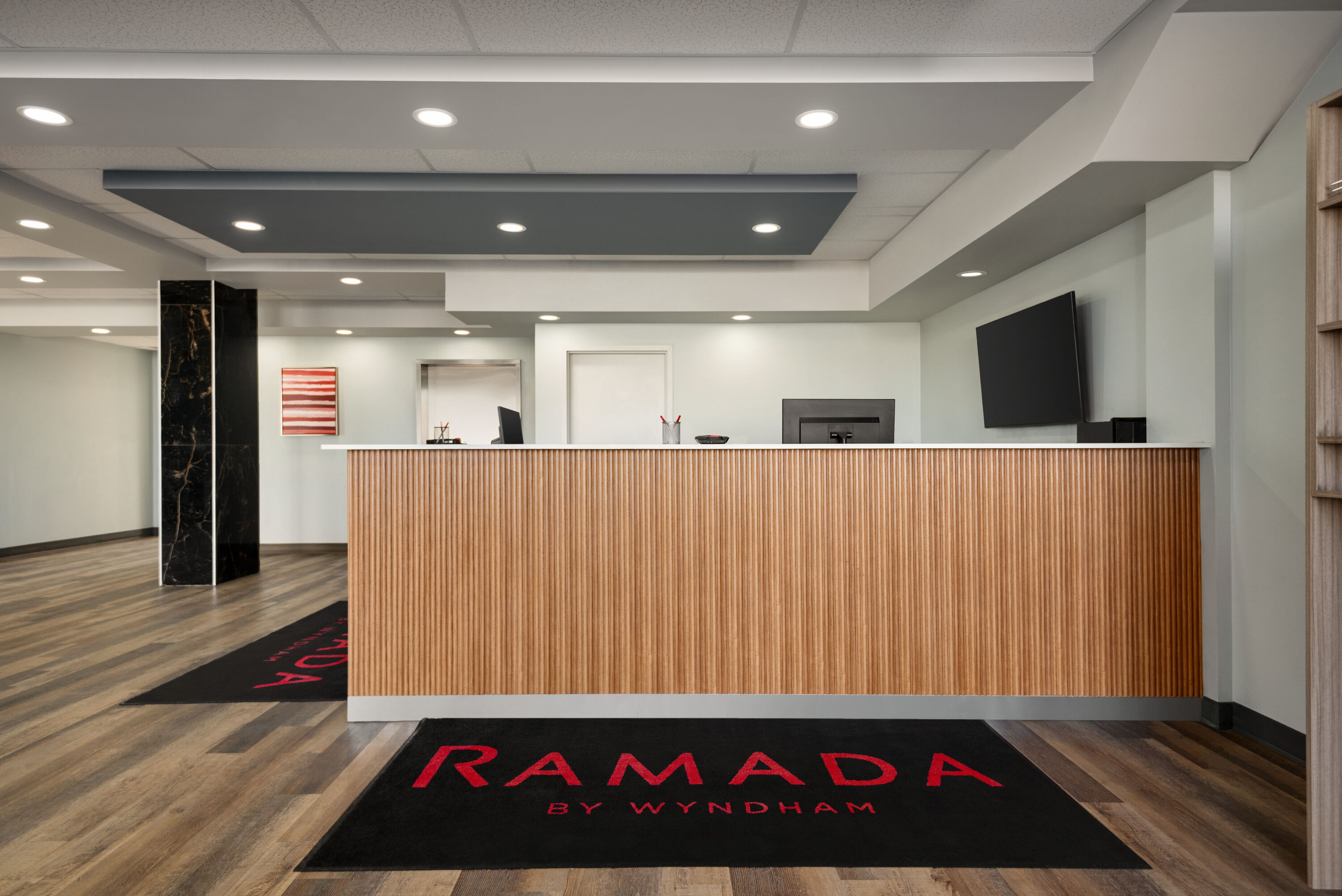 Ramada by Wyndham West Edmonton Hotel & Suites reception in Edmonton, Alberta