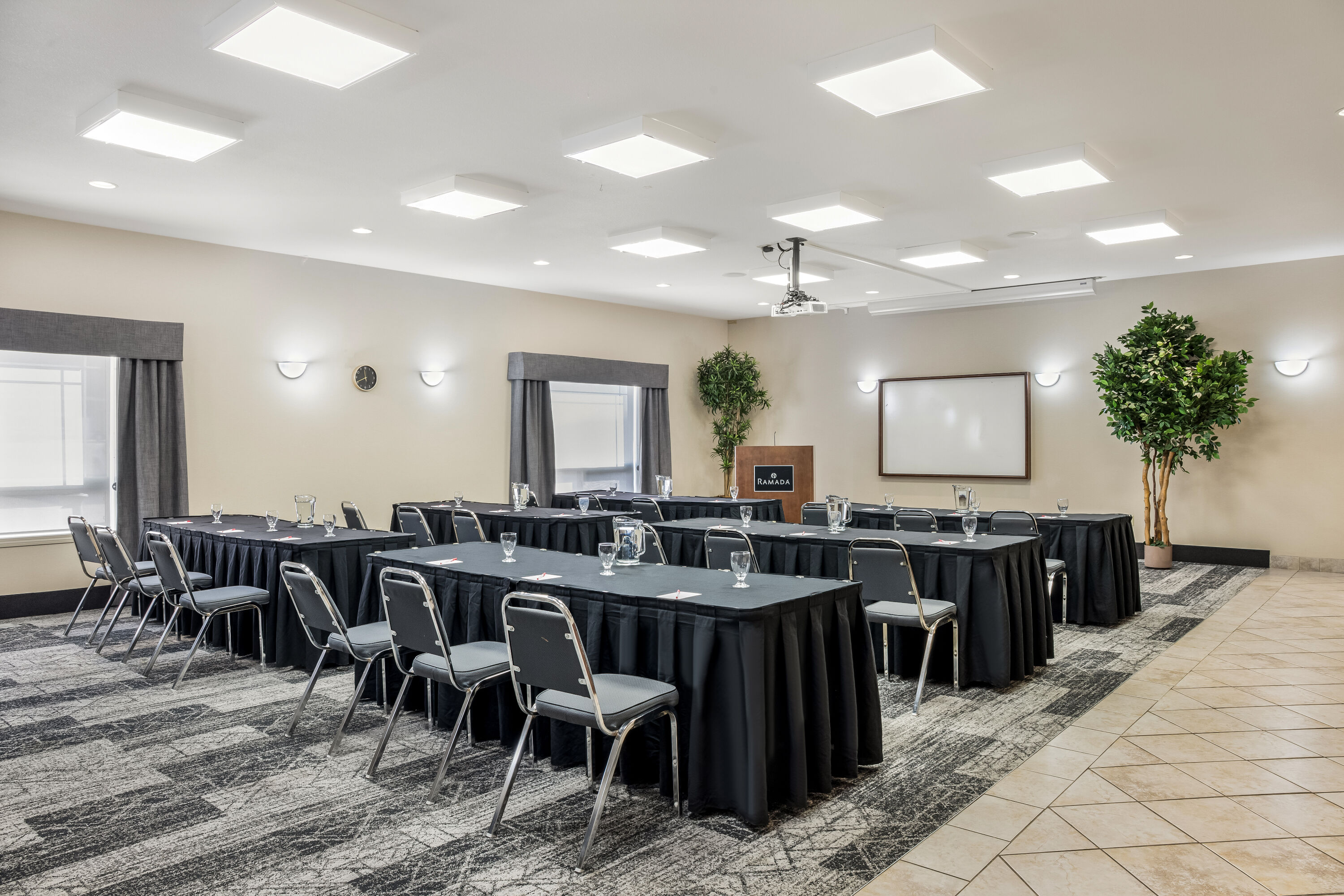 Classroom meeting room at Ramada by Wyndham Lac La Biche in Lac La Biche, Alberta