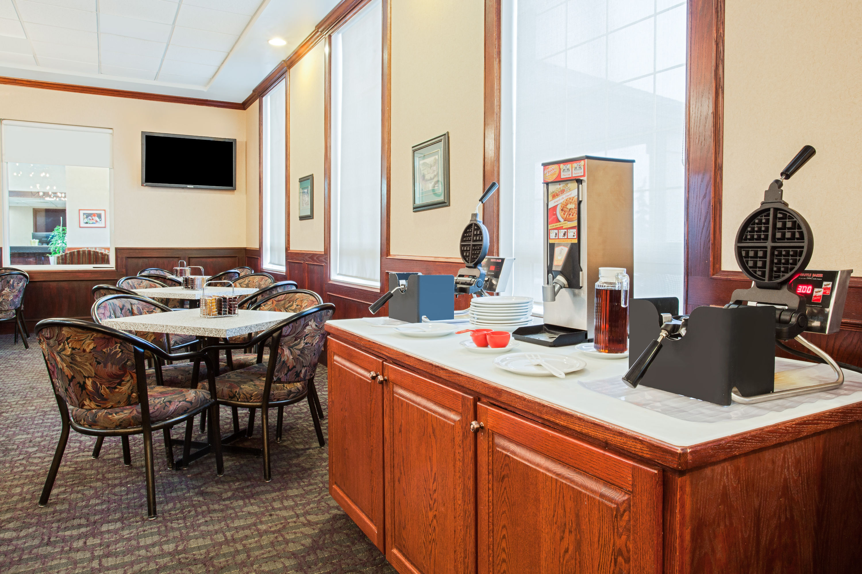 Free breakfast at Ramada by Wyndham Red Deer Hotel & Suites in Red Deer, Alberta