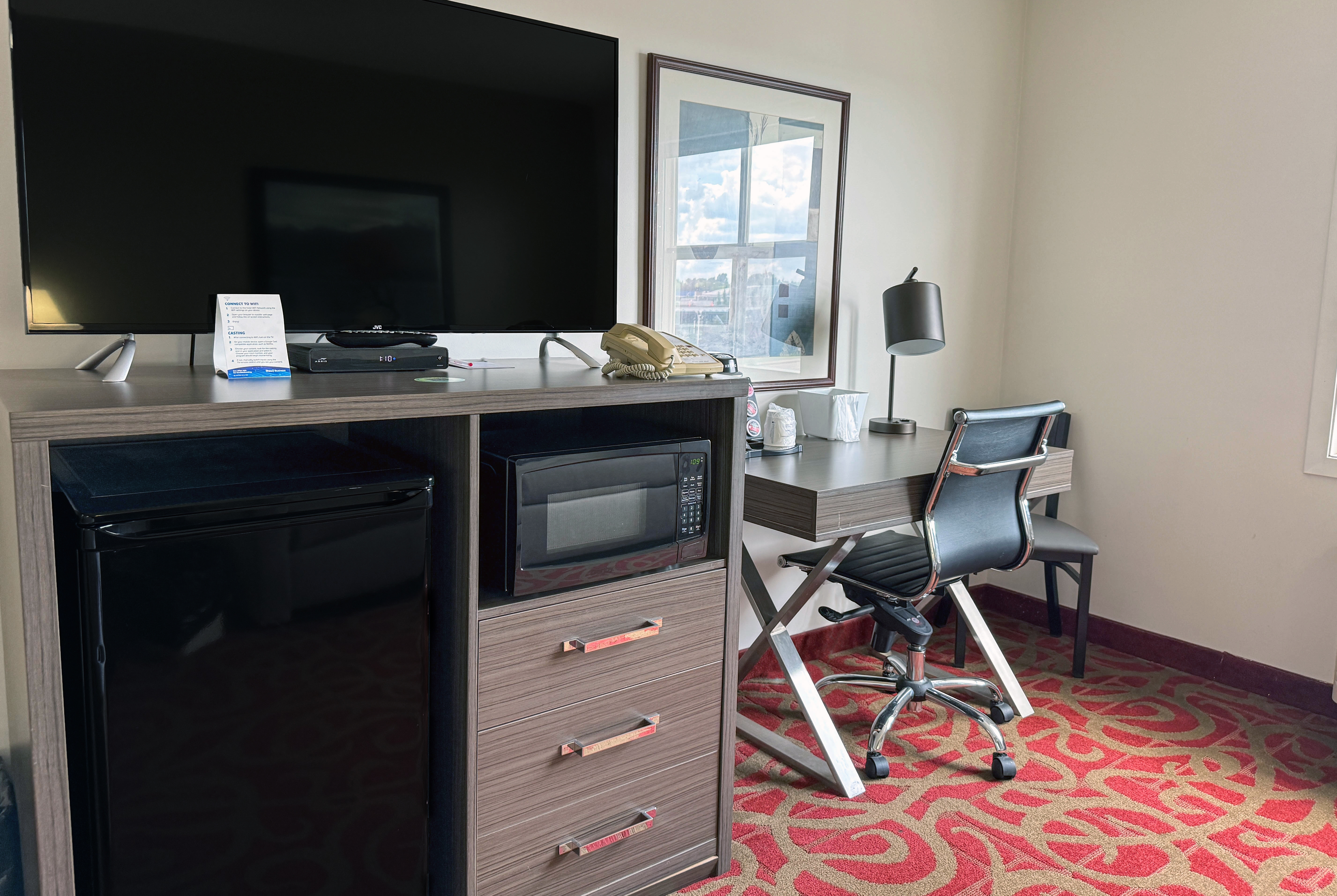 Guest room feature at the Ramada by Wyndham Sherwood Park in Sherwood Park, Alberta