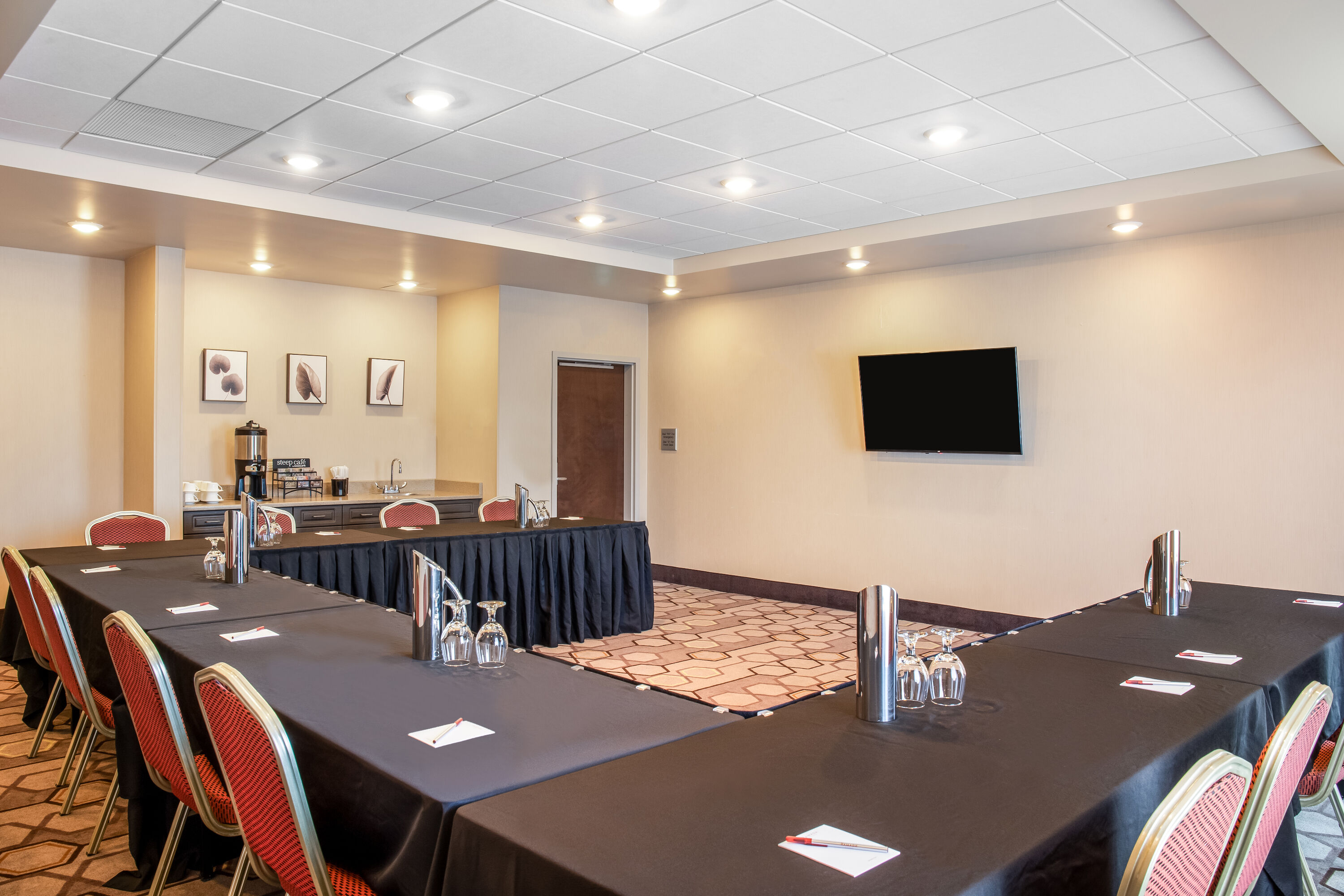 U-shape meeting room at Ramada by Wyndham St. Paul AB in St Paul, Alberta
