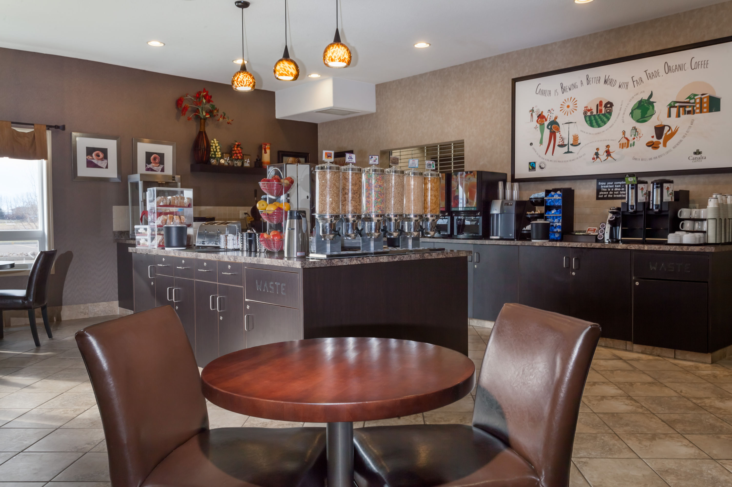 Free breakfast at Ramada by Wyndham Stettler in Stettler, Alberta