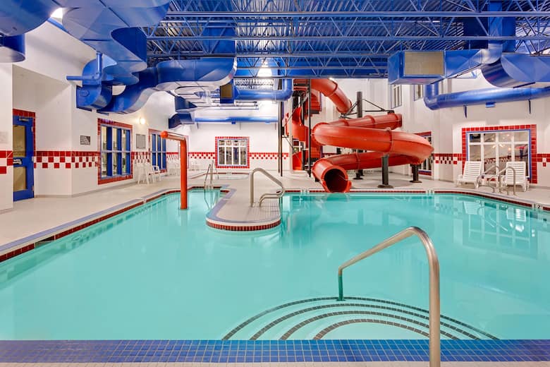 Pool at the Ramada Stettler in Stettler, Alberta