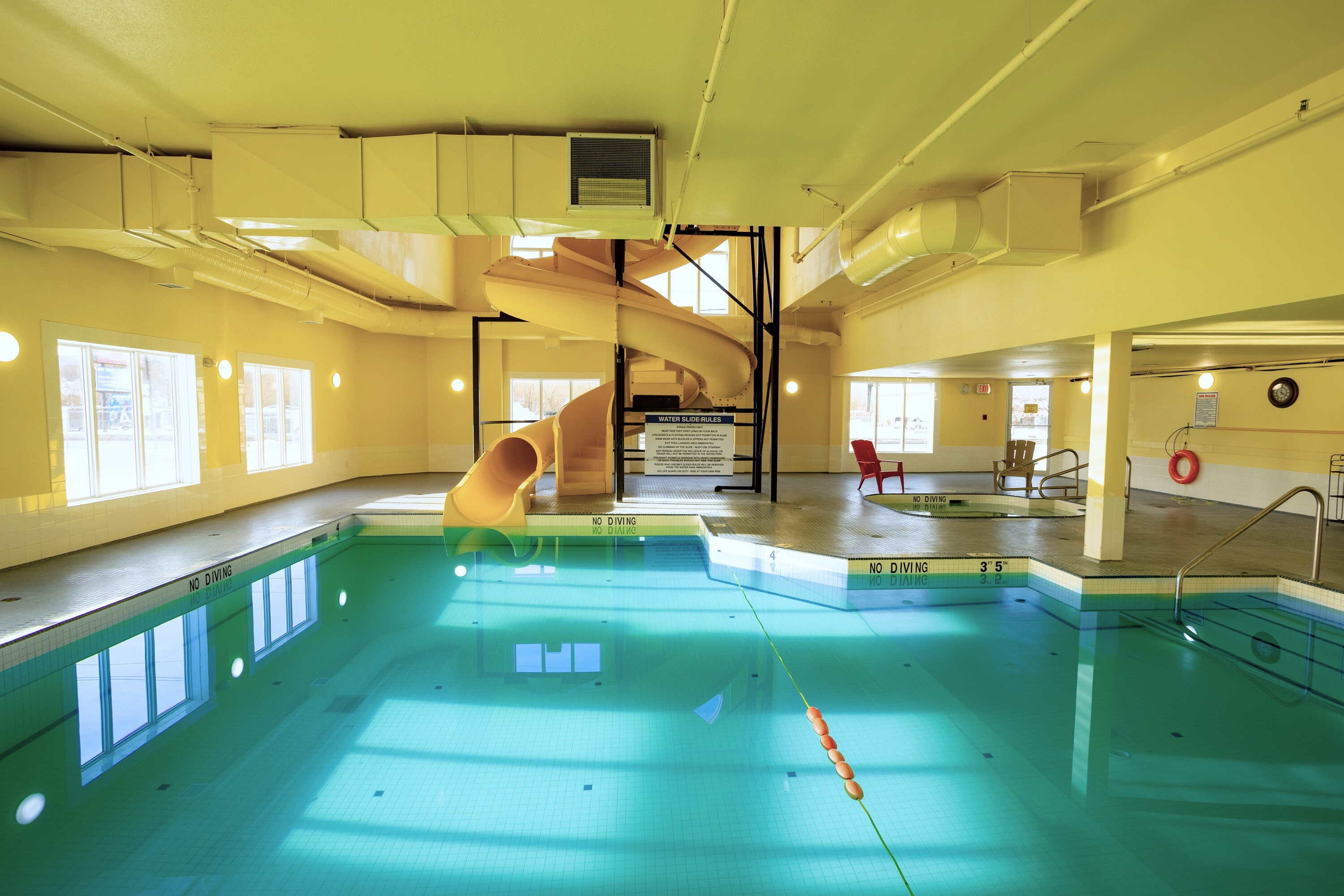 Indoor pool at the Ramada by Wyndham Cranbrook in Cranbrook, British Columbia