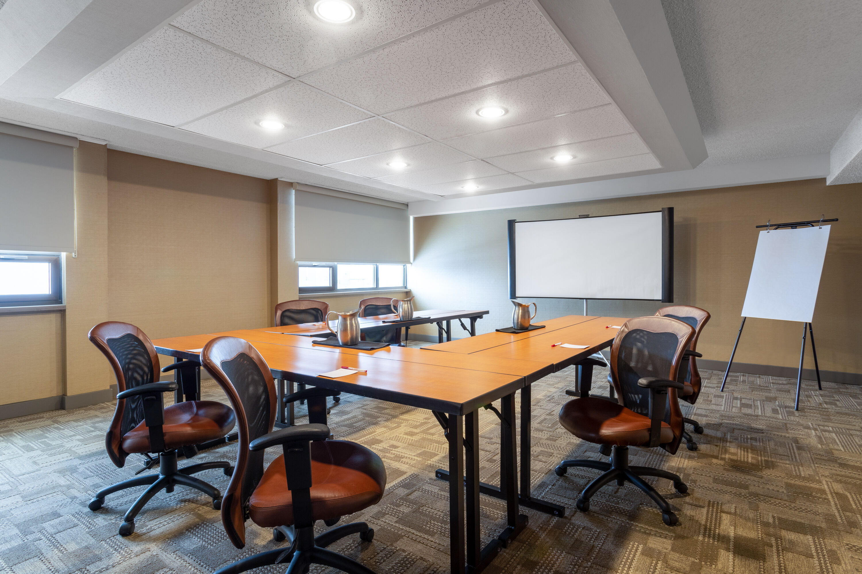 U-shape meeting room at Ramada by Wyndham Northern Grand Hotel & Conference Centre in Fort St John, British Columbia