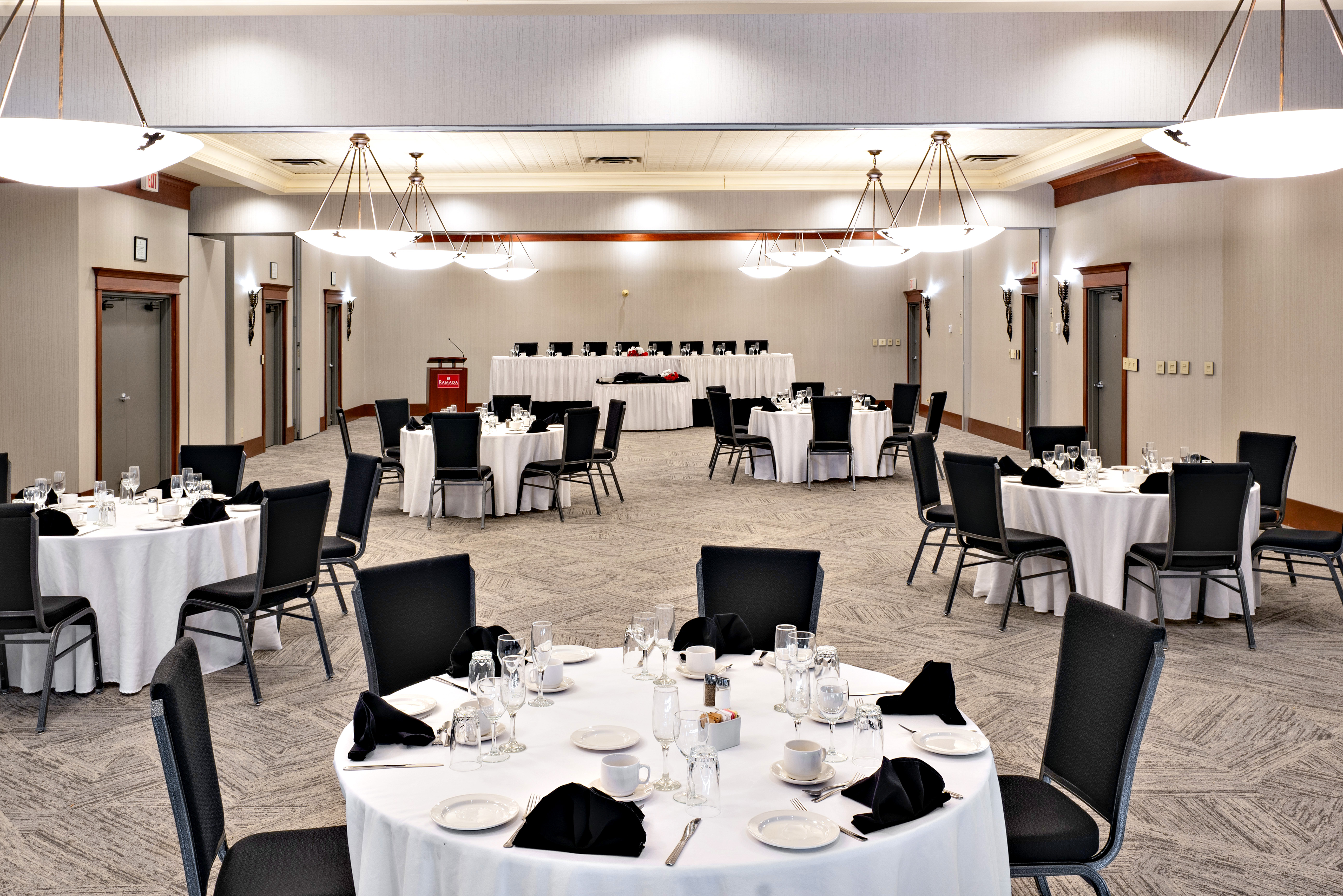 Meeting room at Ramada by Wyndham Kelowna Hotel & Conference Center in Kelowna, British Columbia
