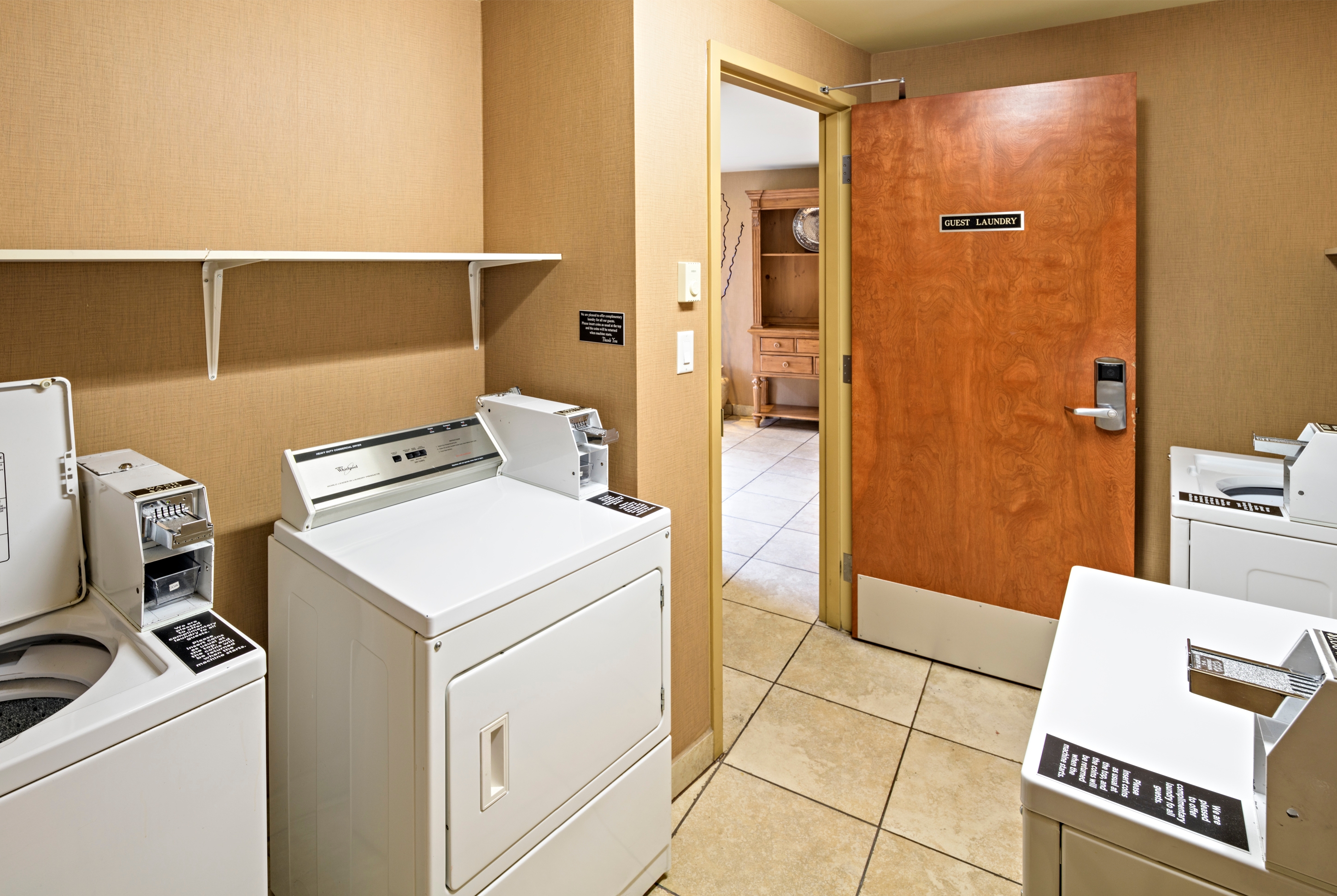 Laundry facilities at Balcomo, a Ramada by Wyndham in Penticton, British Columbia