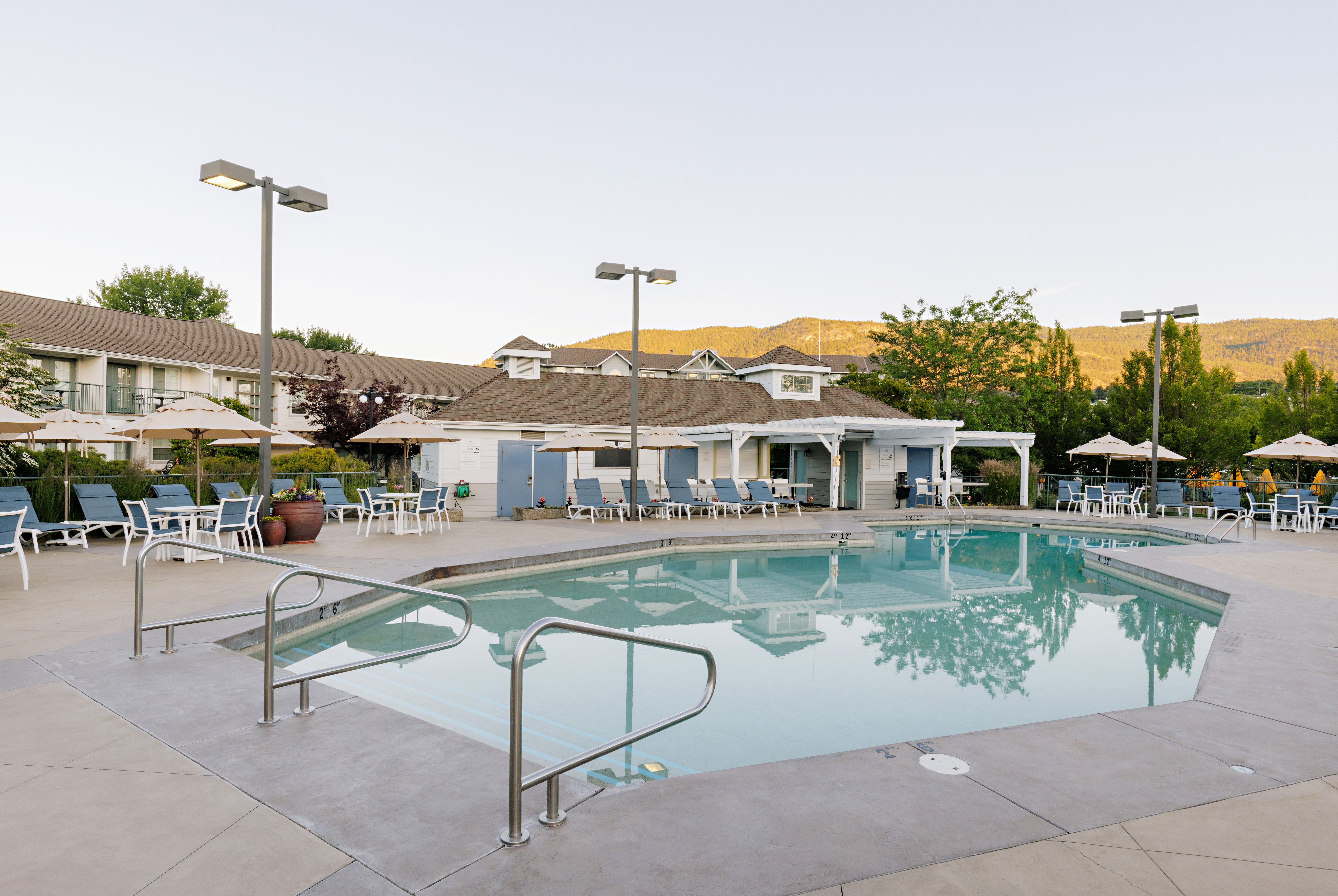 Pool at the Balcomo, a Ramada by Wyndham in Penticton, British Columbia