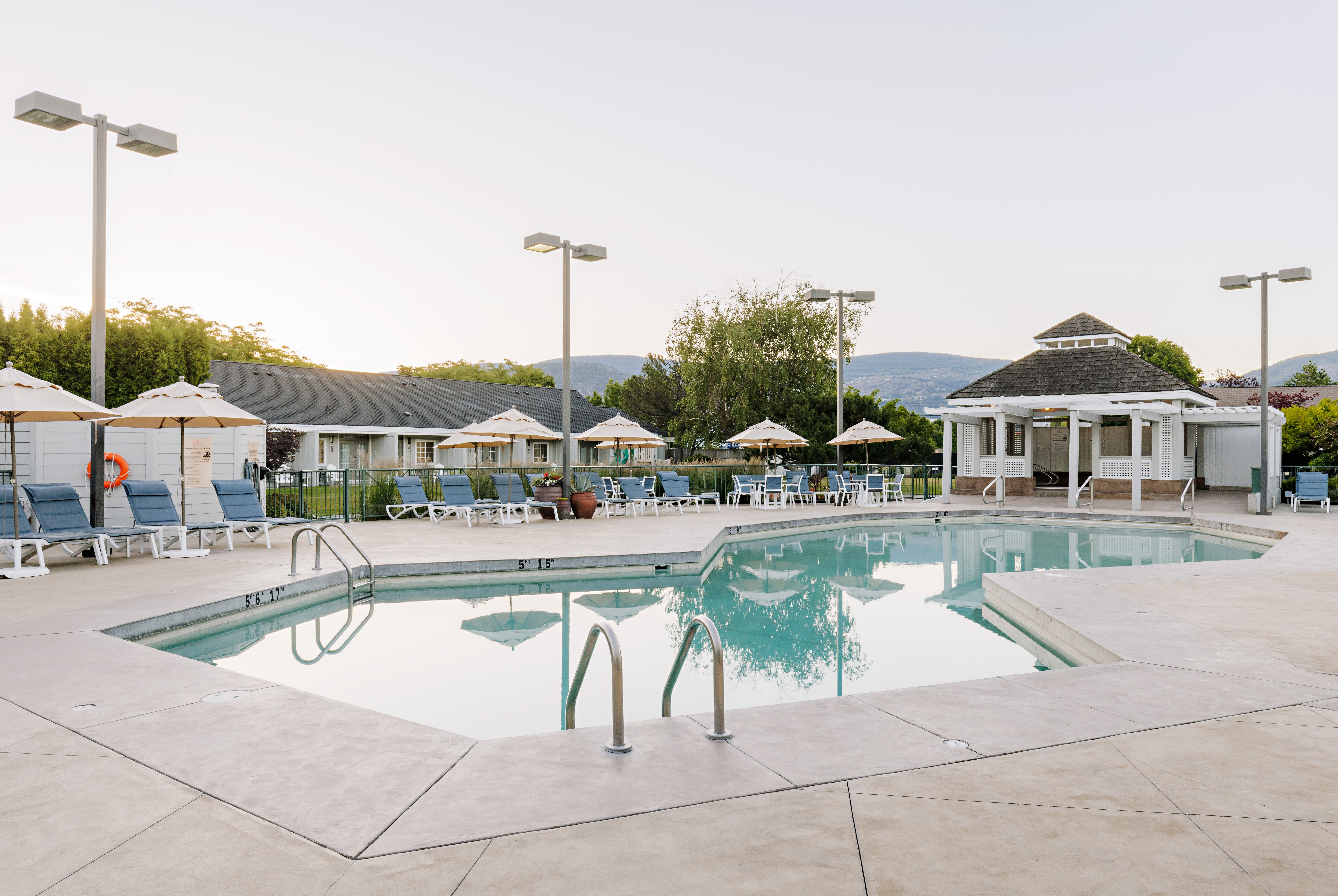 Pool at the Balcomo, a Ramada by Wyndham in Penticton, British Columbia