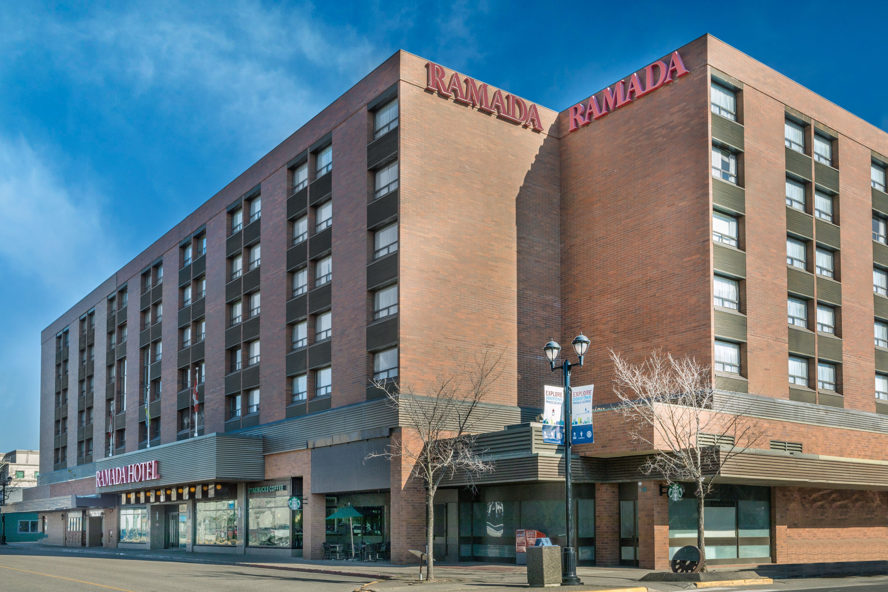 Exterior Day Image of Ramada Plaza by Wyndham Prince George hotel in Prince George, British Columbia