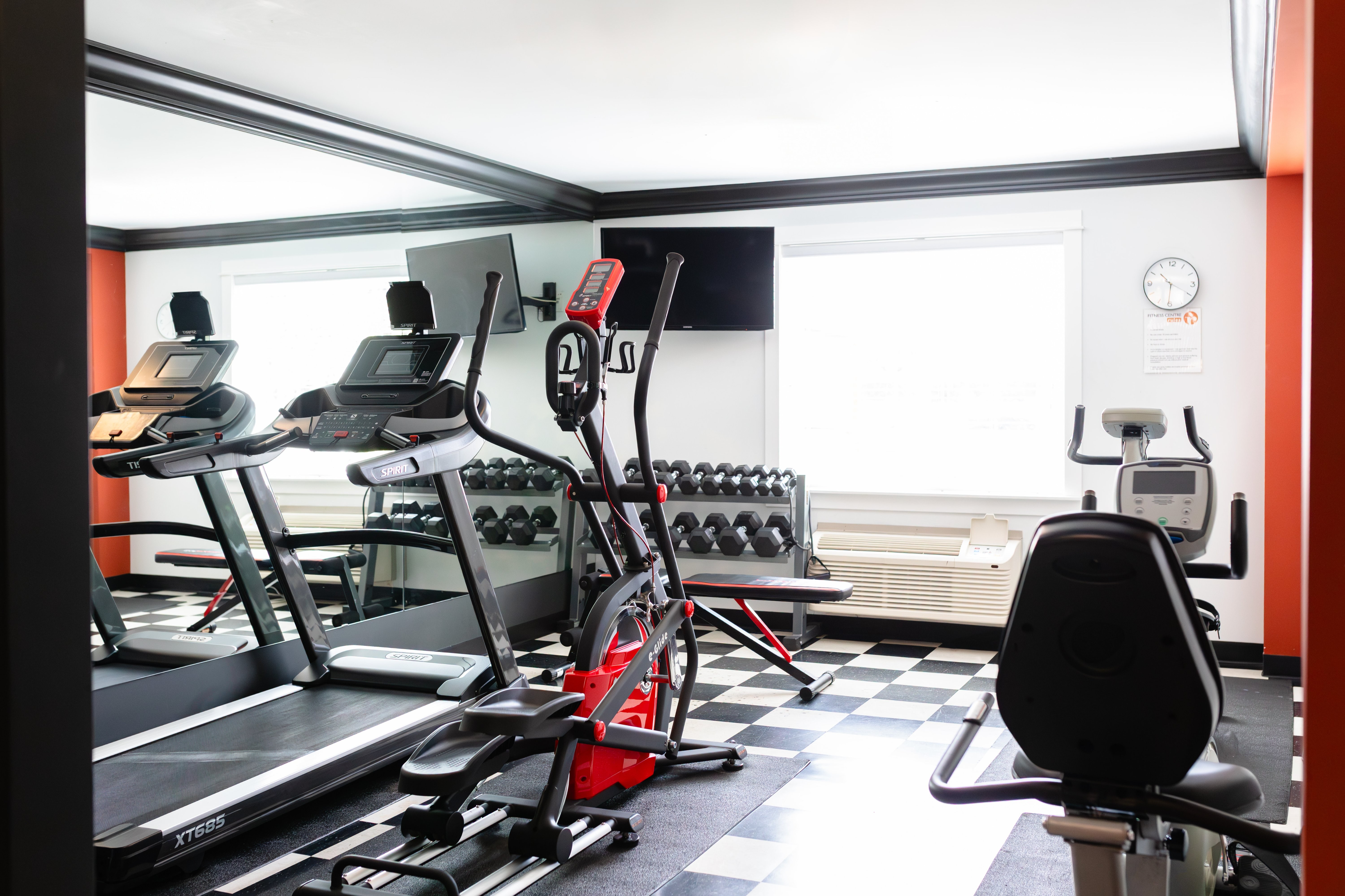Fitness room at Ramada by Wyndham Surrey/Langley in Surrey, British Columbia