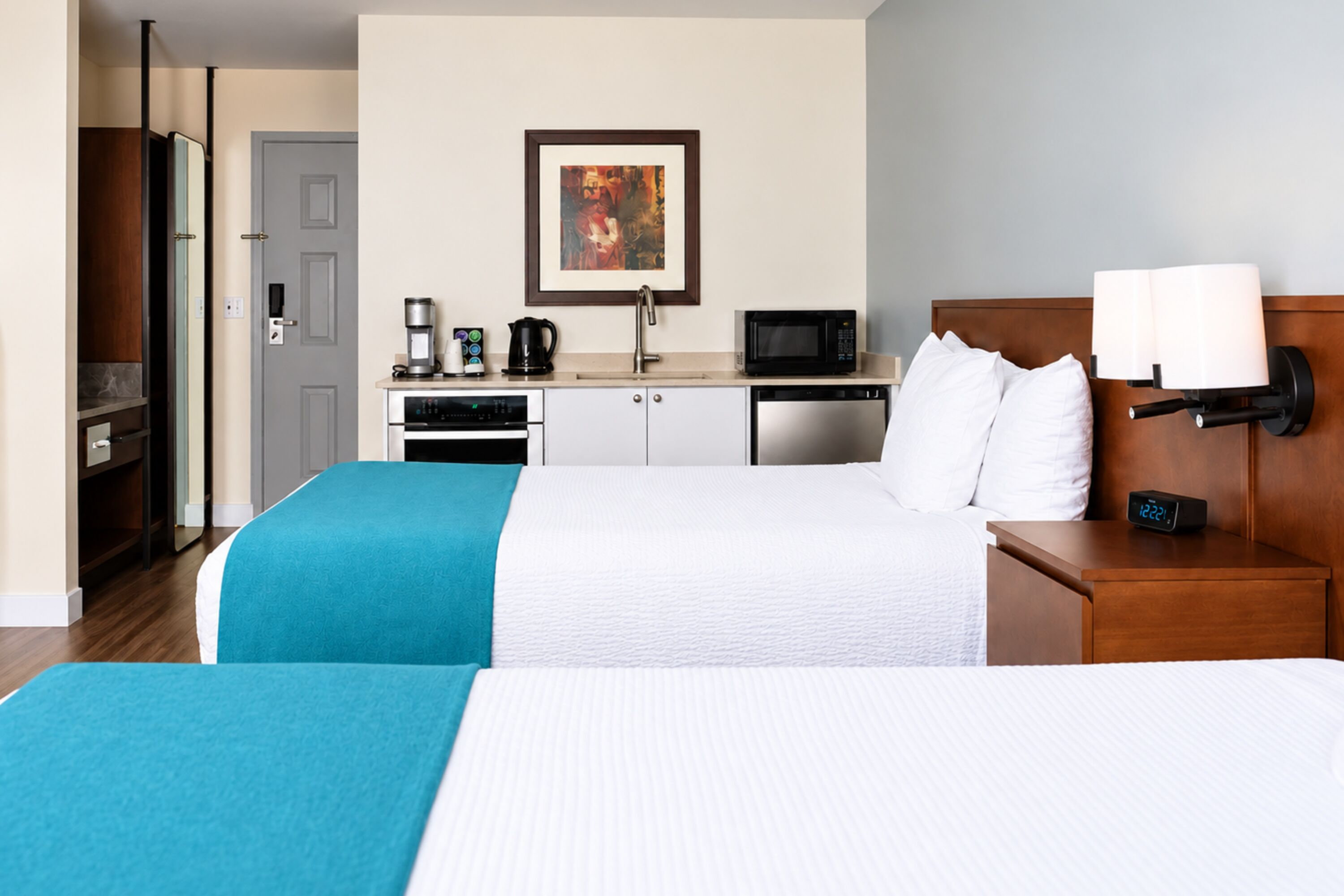 Guest room at the Ramada by Wyndham Surrey/Langley in Surrey, British Columbia
