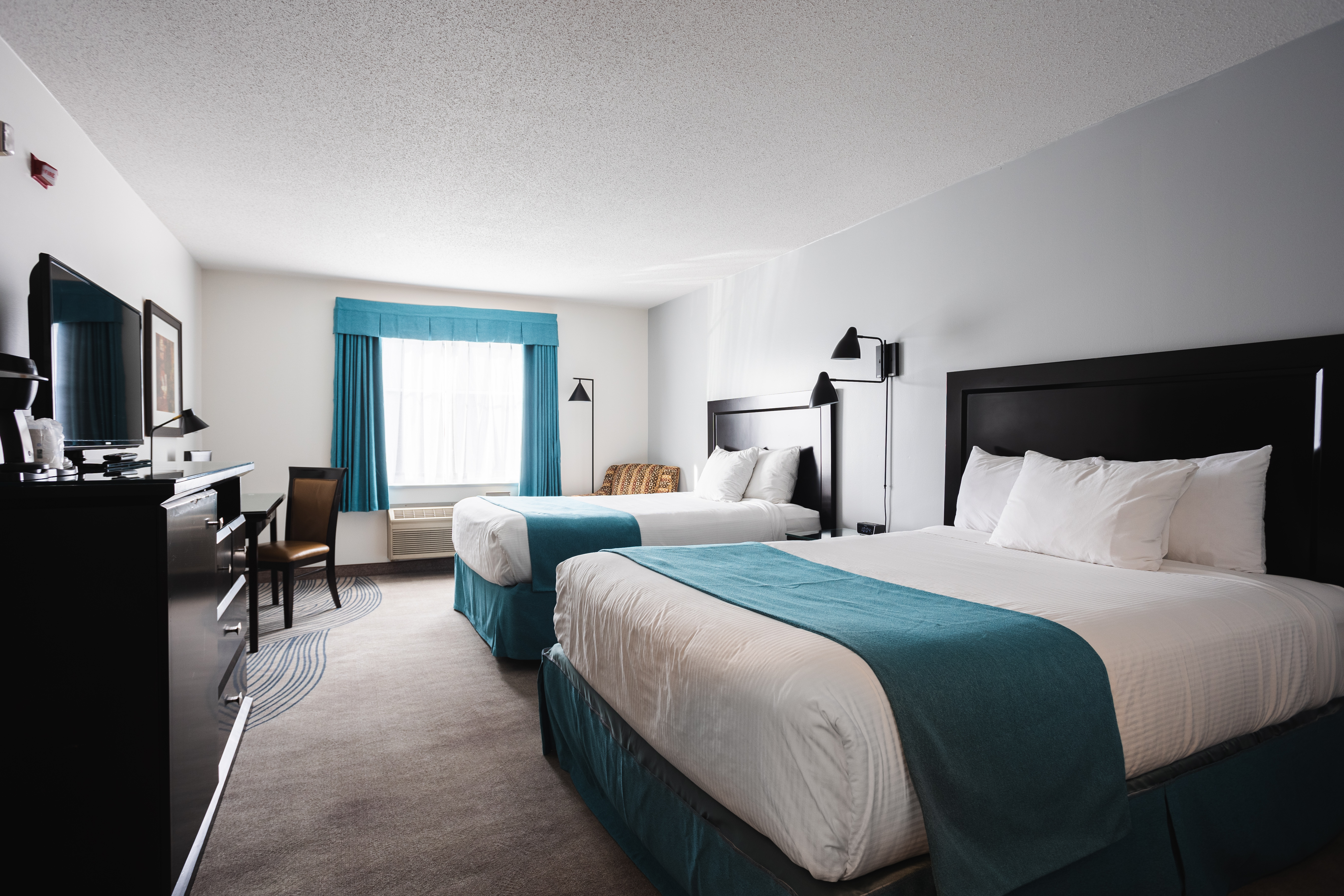 Guest room at the Ramada by Wyndham Surrey/Langley in Surrey, British Columbia