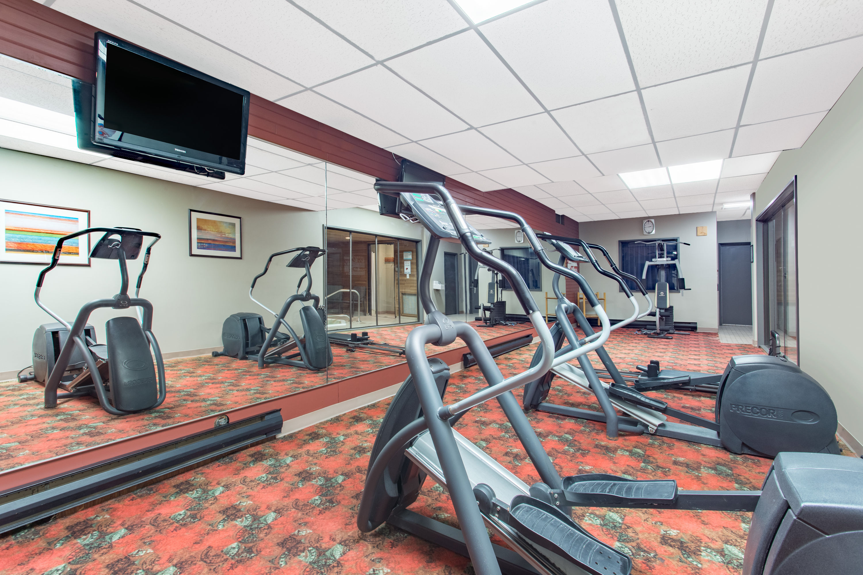 Fitness room at Ramada by Wyndham Williams Lake in Williams Lake, British Columbia