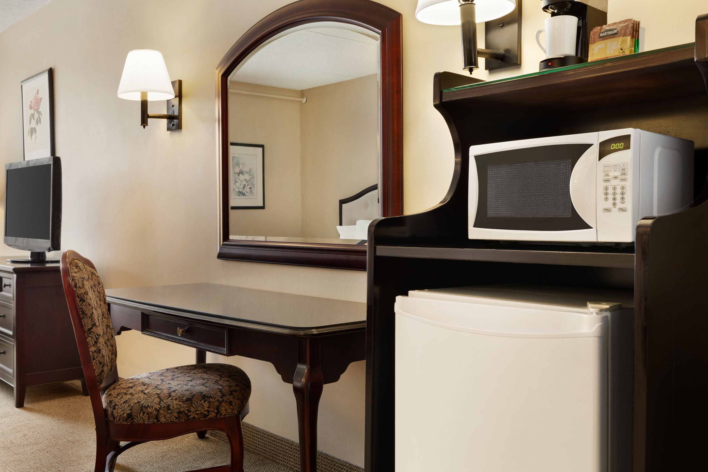 Guest room at the Ramada by Wyndham Fredericton in Fredericton, New Brunswick