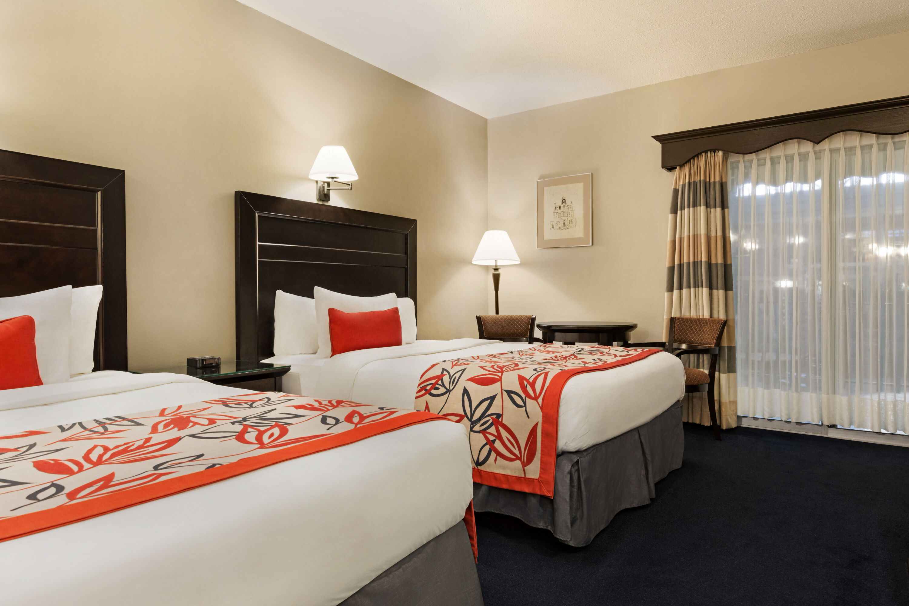 Guest room at the Ramada by Wyndham Fredericton in Fredericton, New Brunswick