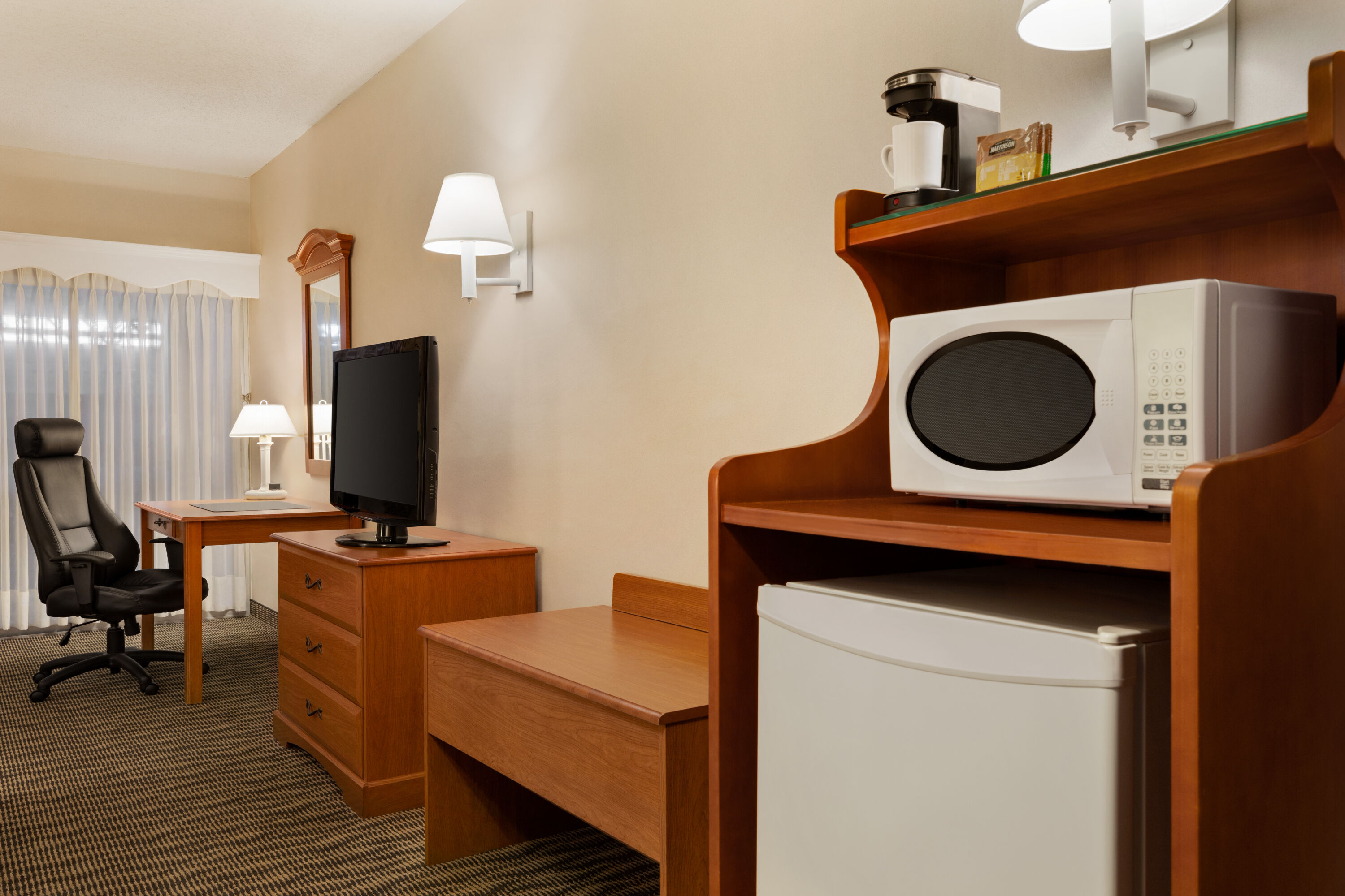 Guest room at the Ramada by Wyndham Fredericton in Fredericton, New Brunswick