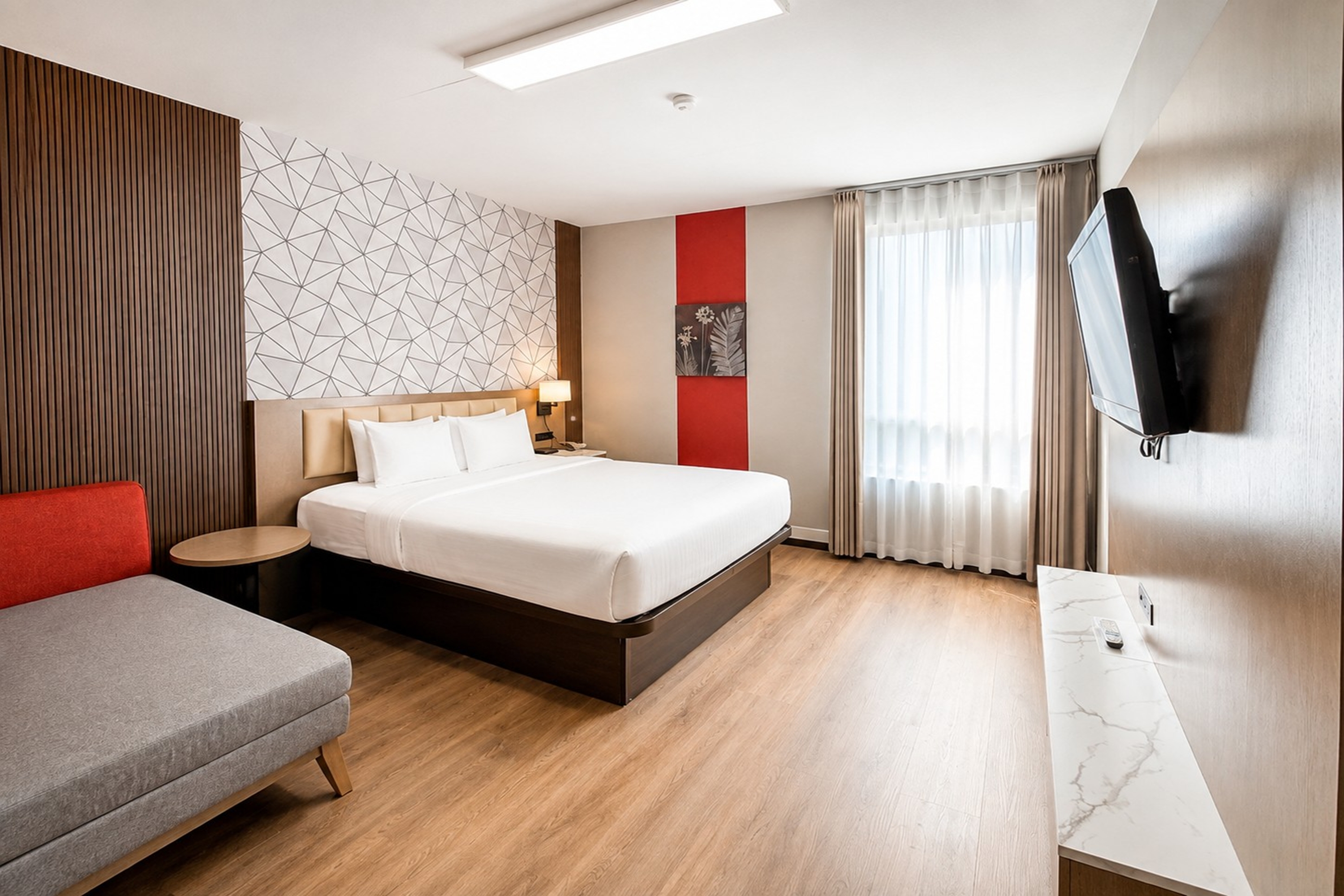 Guest room at the Ramada by Wyndham Fredericton in Fredericton, New Brunswick