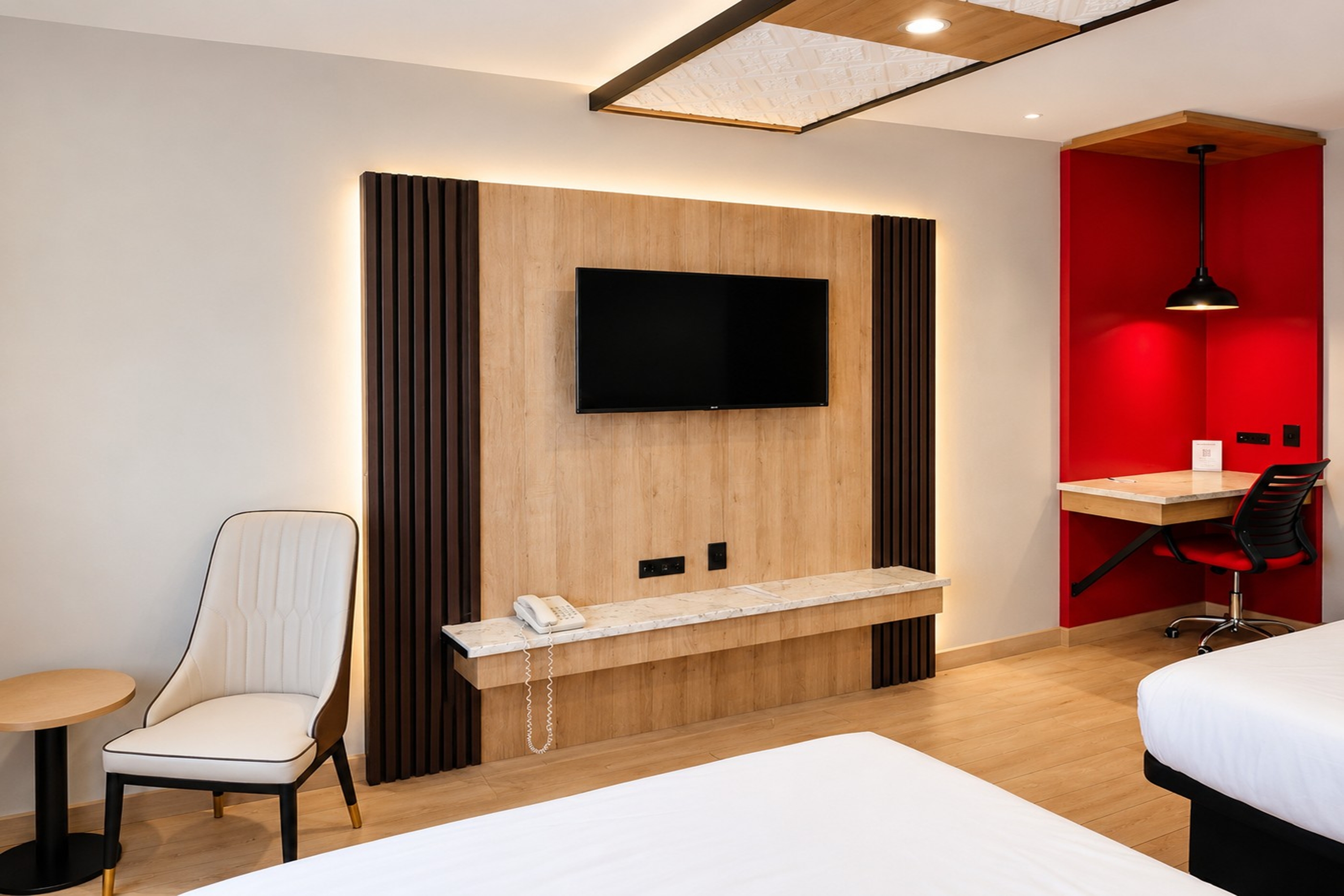 Guest room at the Ramada by Wyndham Fredericton in Fredericton, New Brunswick