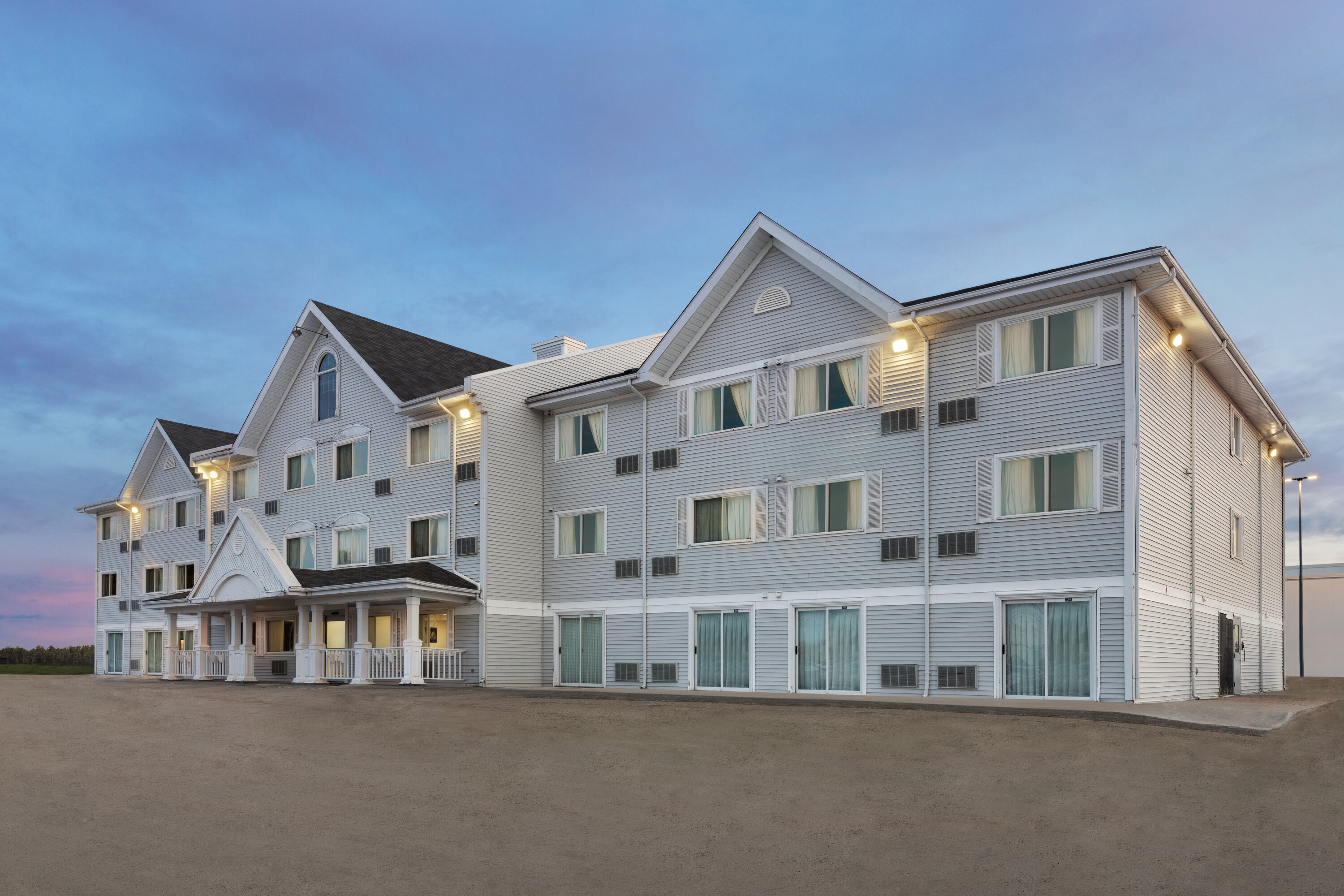 Exterior of Ramada by Wyndham Miramichi New Brunswick hotel in Miramichi, New Brunswick
