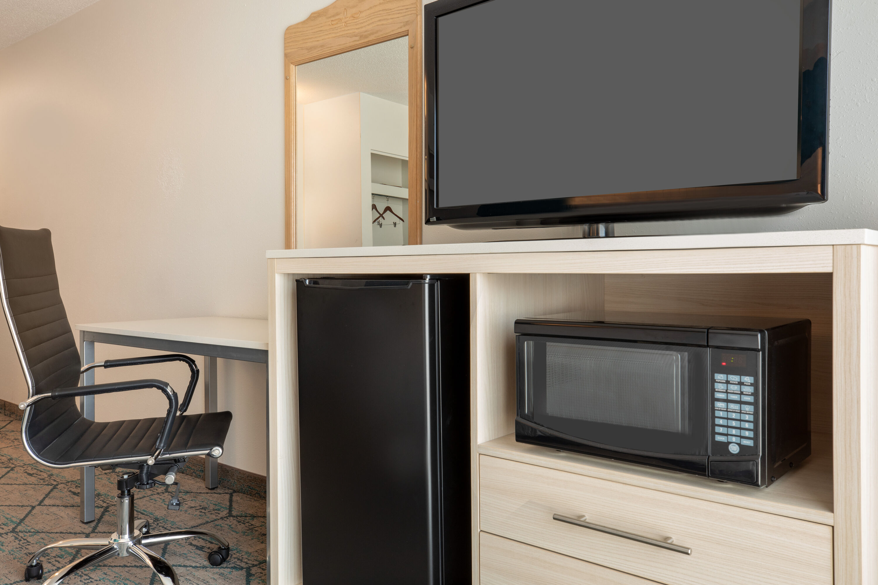 Guest room at the Ramada by Wyndham Miramichi New Brunswick in Miramichi, New Brunswick