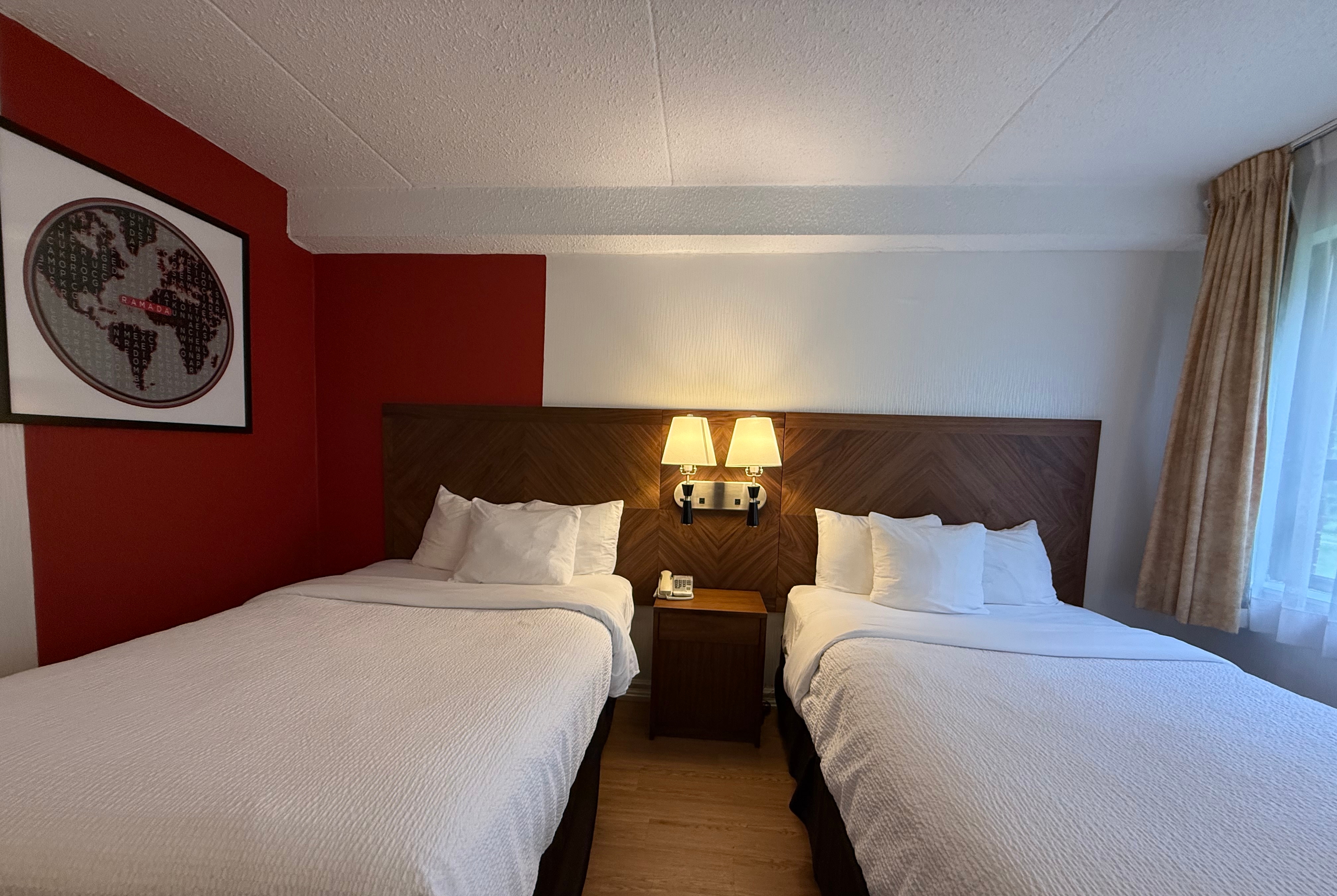 Guest room at the Ramada by Wyndham Arnprior in Arnprior, Ontario