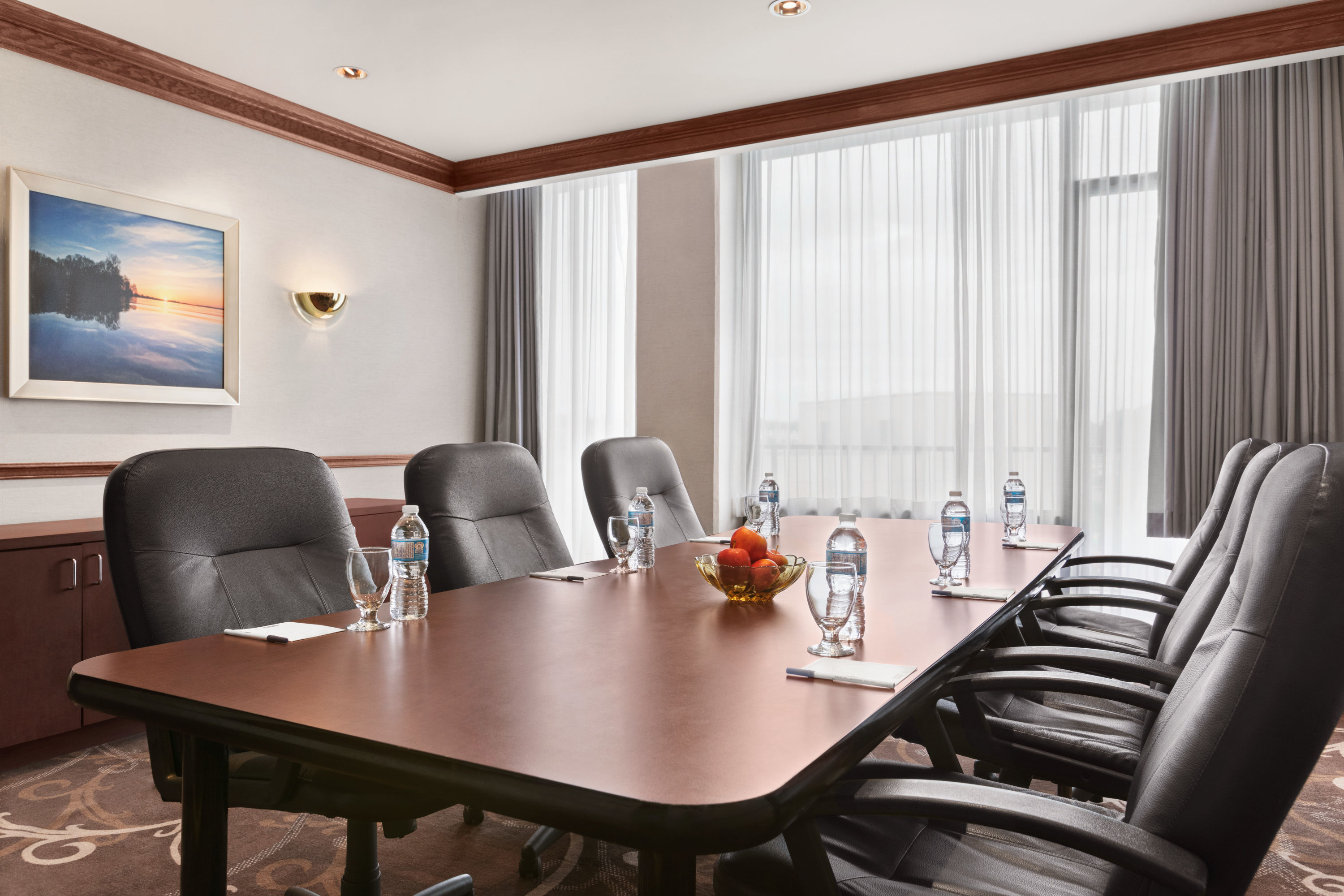 Board room at Ramada by Wyndham Belleville Harbourview Conference Centre in Belleville, Ontario