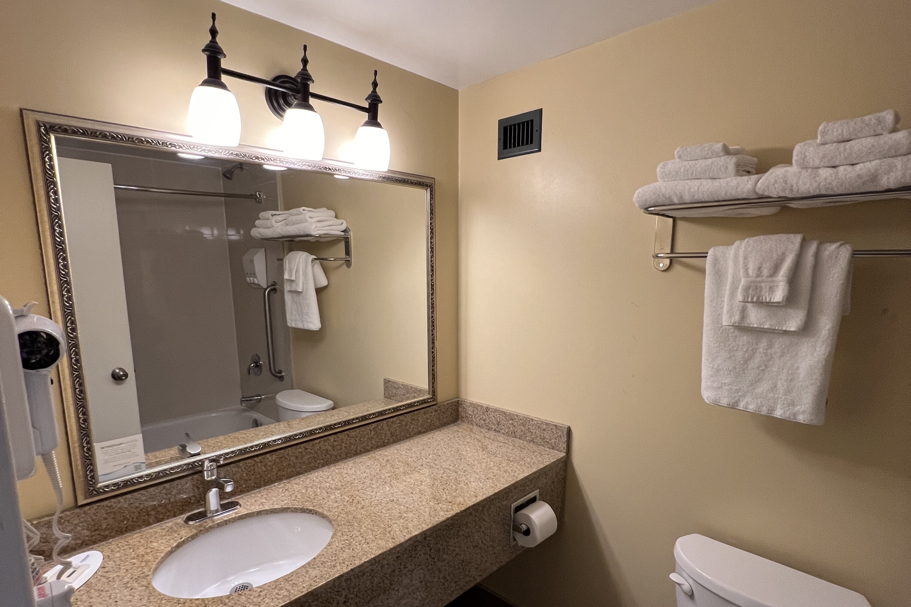 Guest room at the Ramada by Wyndham London in London, Ontario