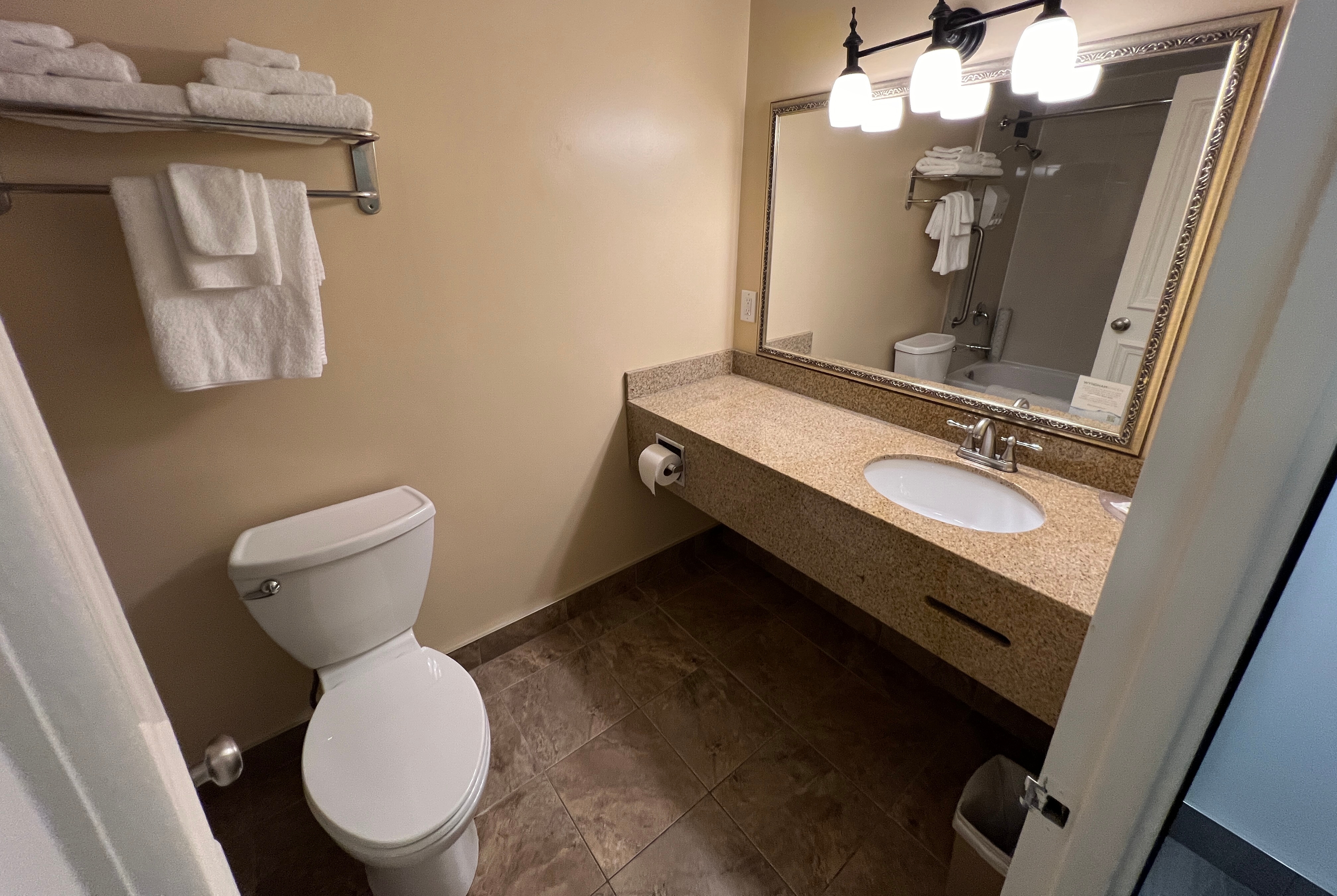 Guest room at the Ramada by Wyndham London in London, Ontario