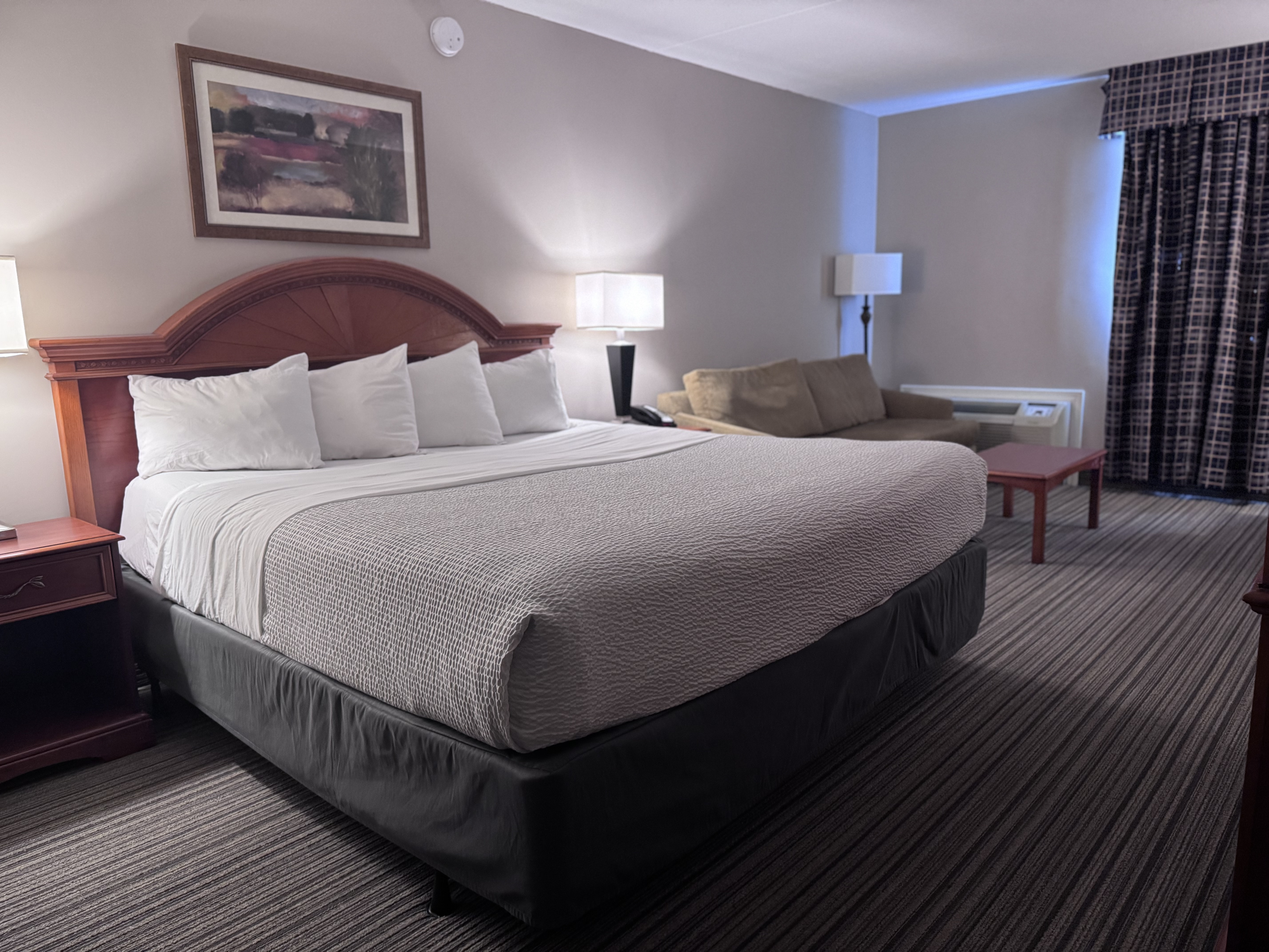 Guest room at the Ramada by Wyndham London in London, Ontario