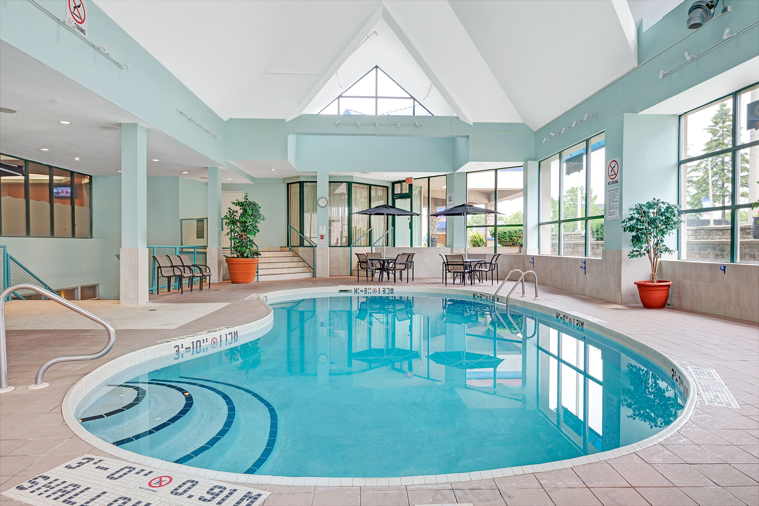 Pool at the Ramada by Wyndham Niagara Falls/Fallsview in Niagara Falls, Ontario
