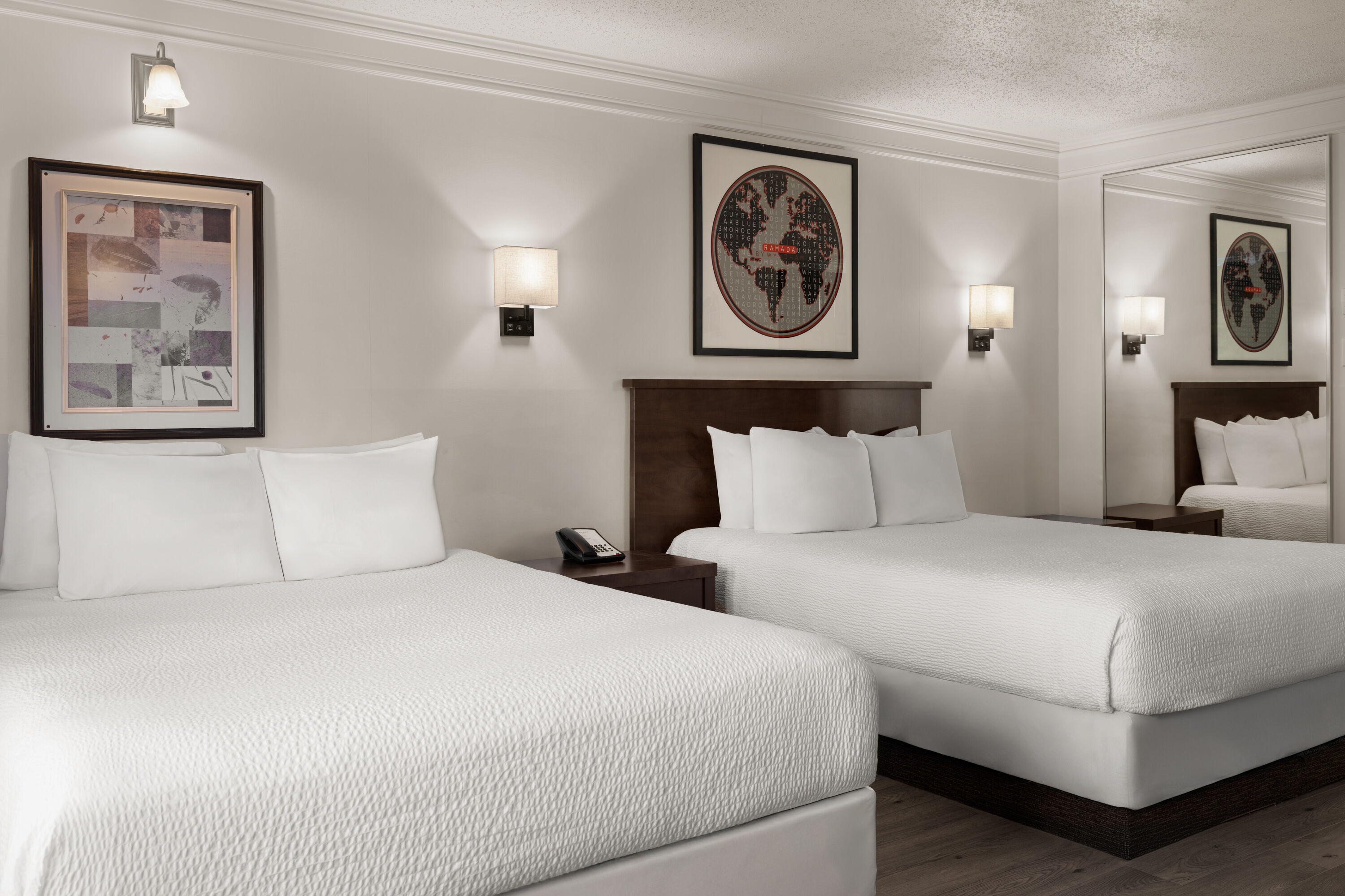Guest room at the Ramada by Wyndham Laval in Laval, Quebec