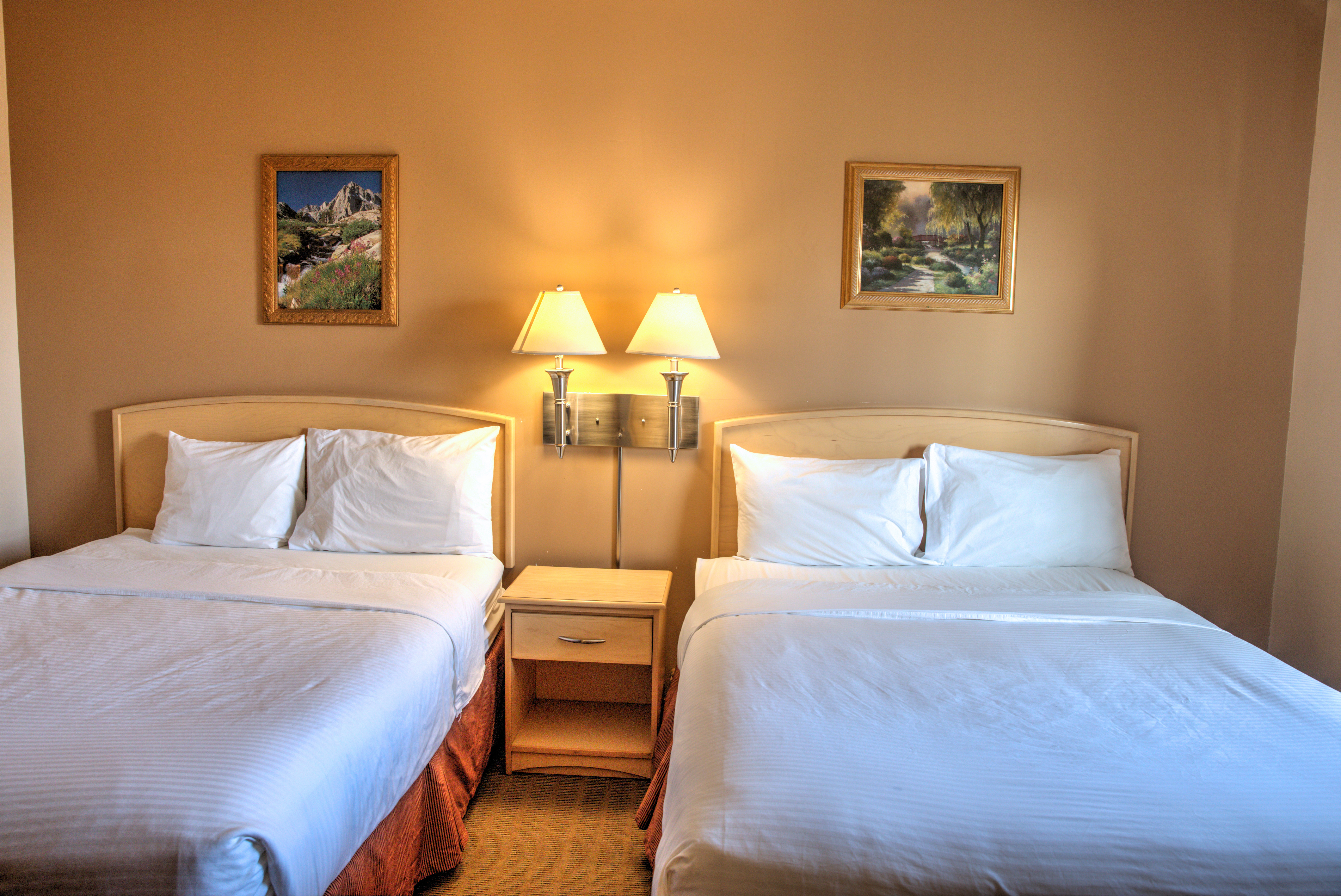 Guest room at the Lone Star Hotel in North Battleford, Saskatchewan