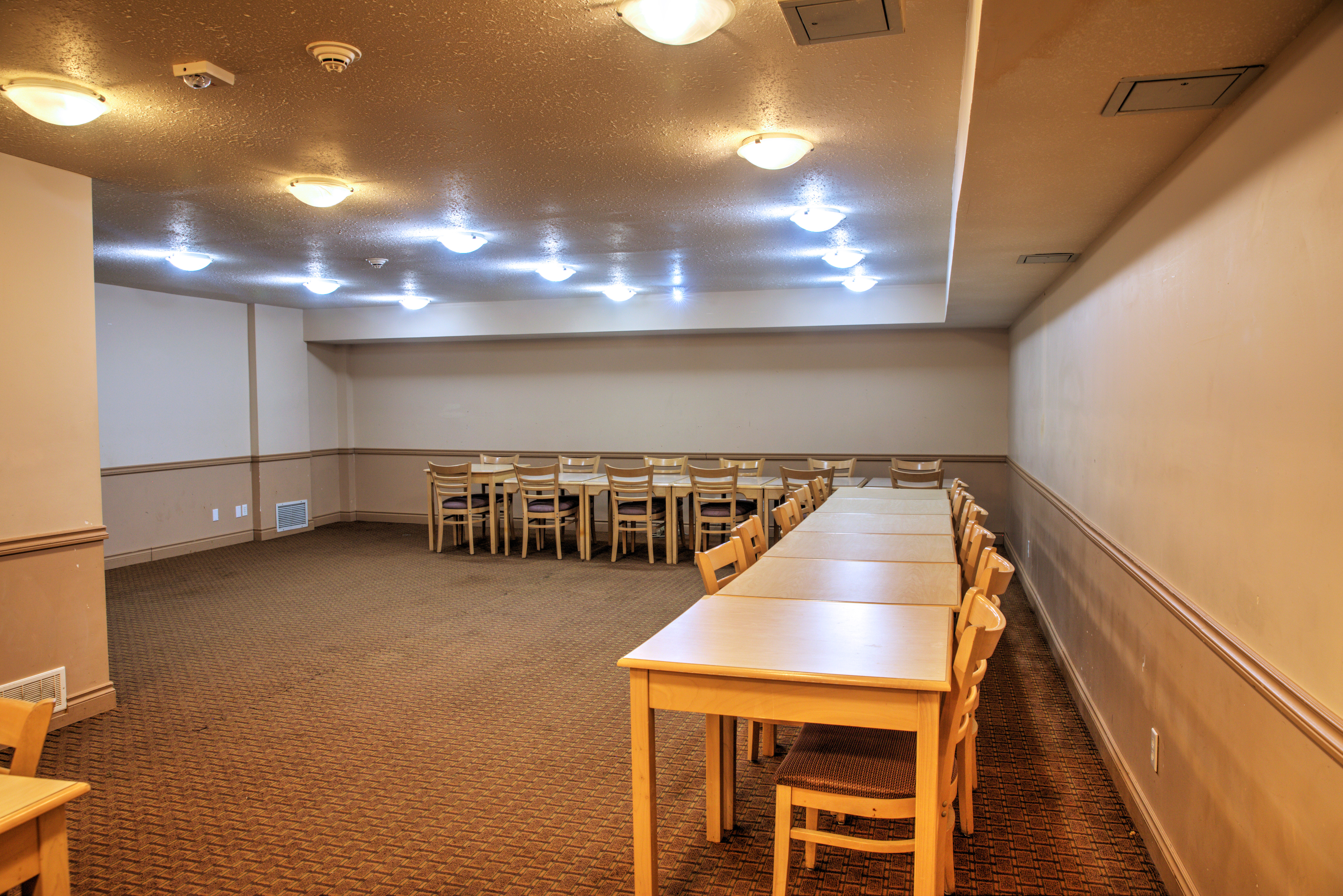 Meeting room at Lone Star Hotel in North Battleford, Saskatchewan
