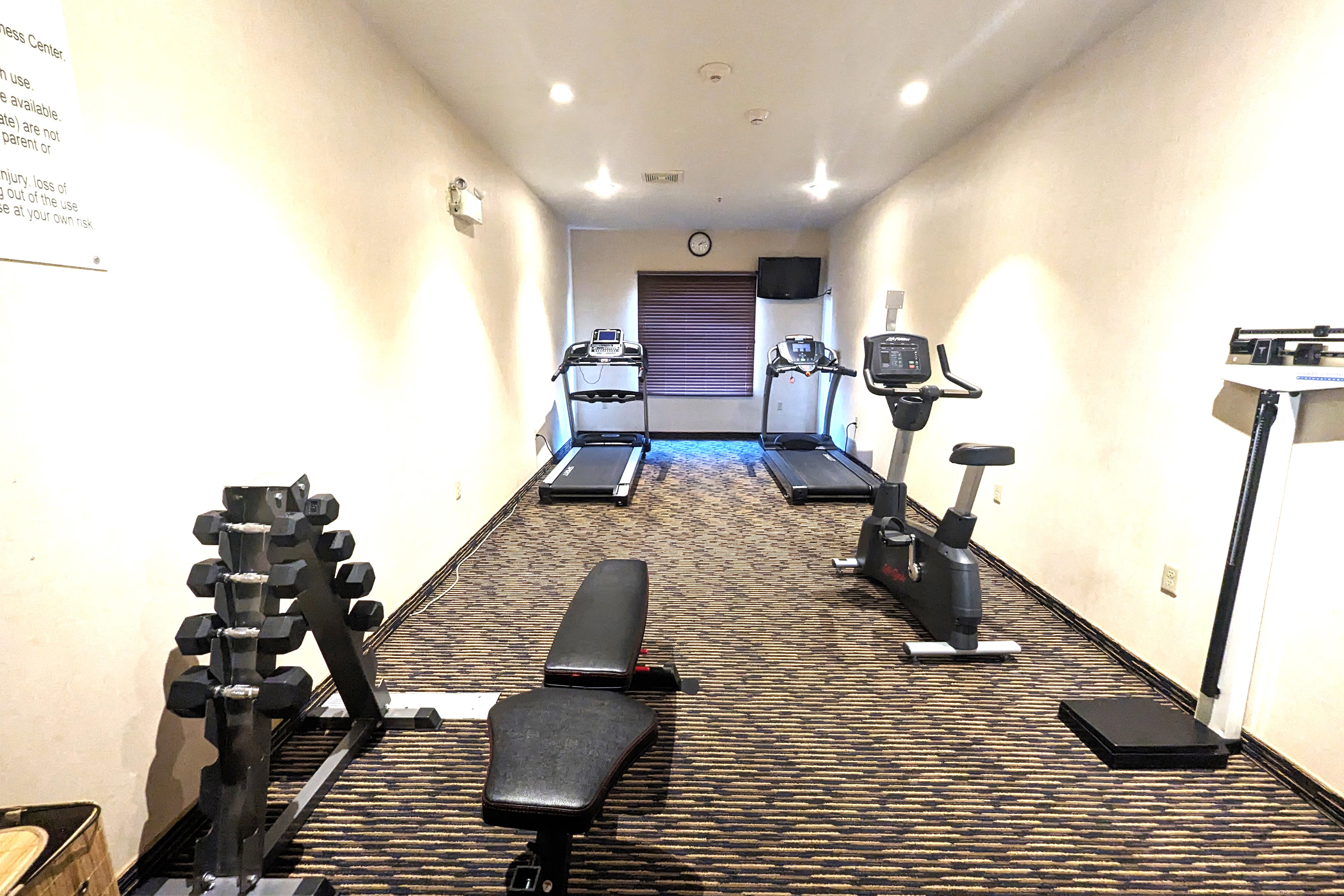Fitness room at Ramada by Wyndham Prince Albert in Prince Albert, Saskatchewan