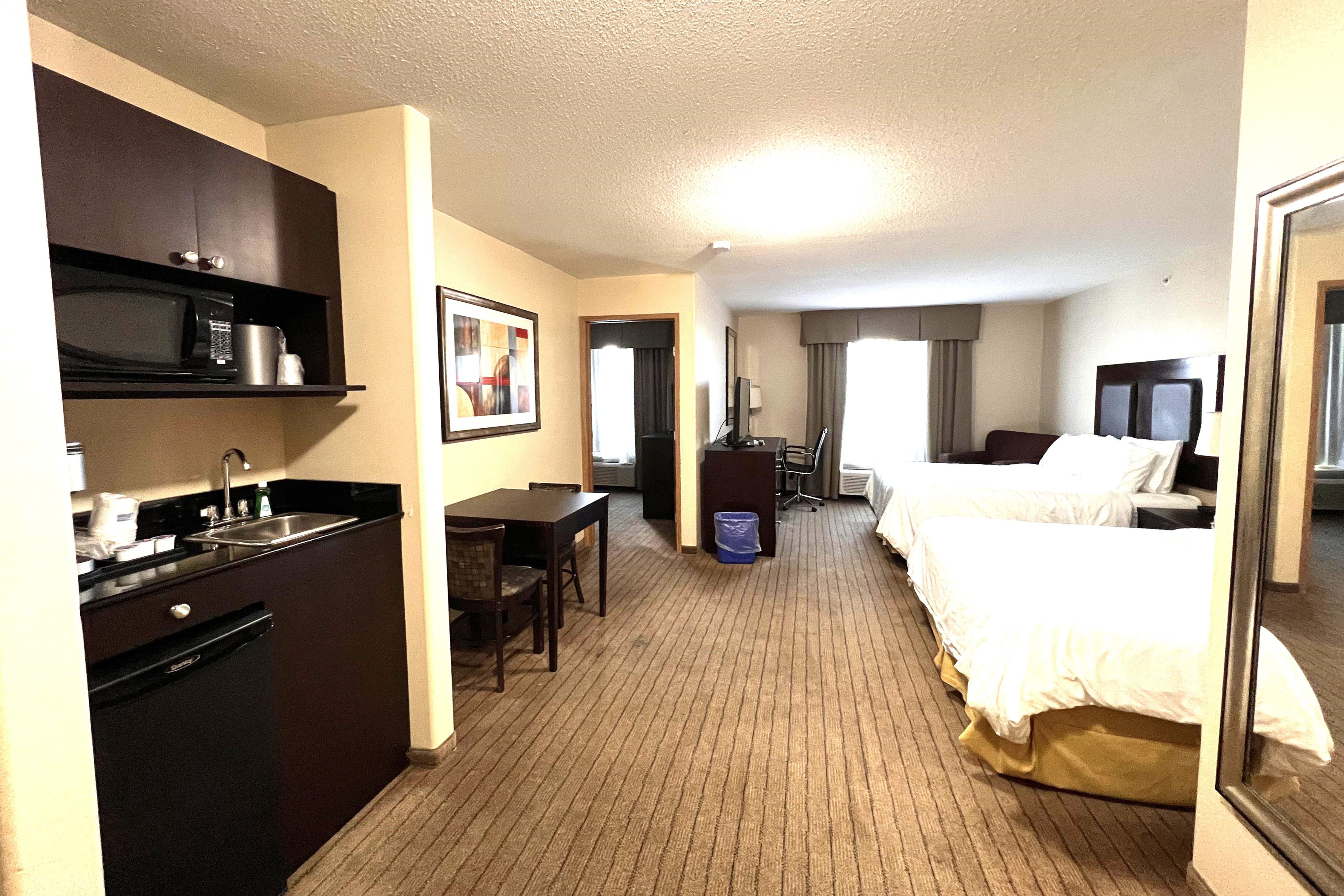 Guest room at the Ramada by Wyndham Prince Albert in Prince Albert, Saskatchewan