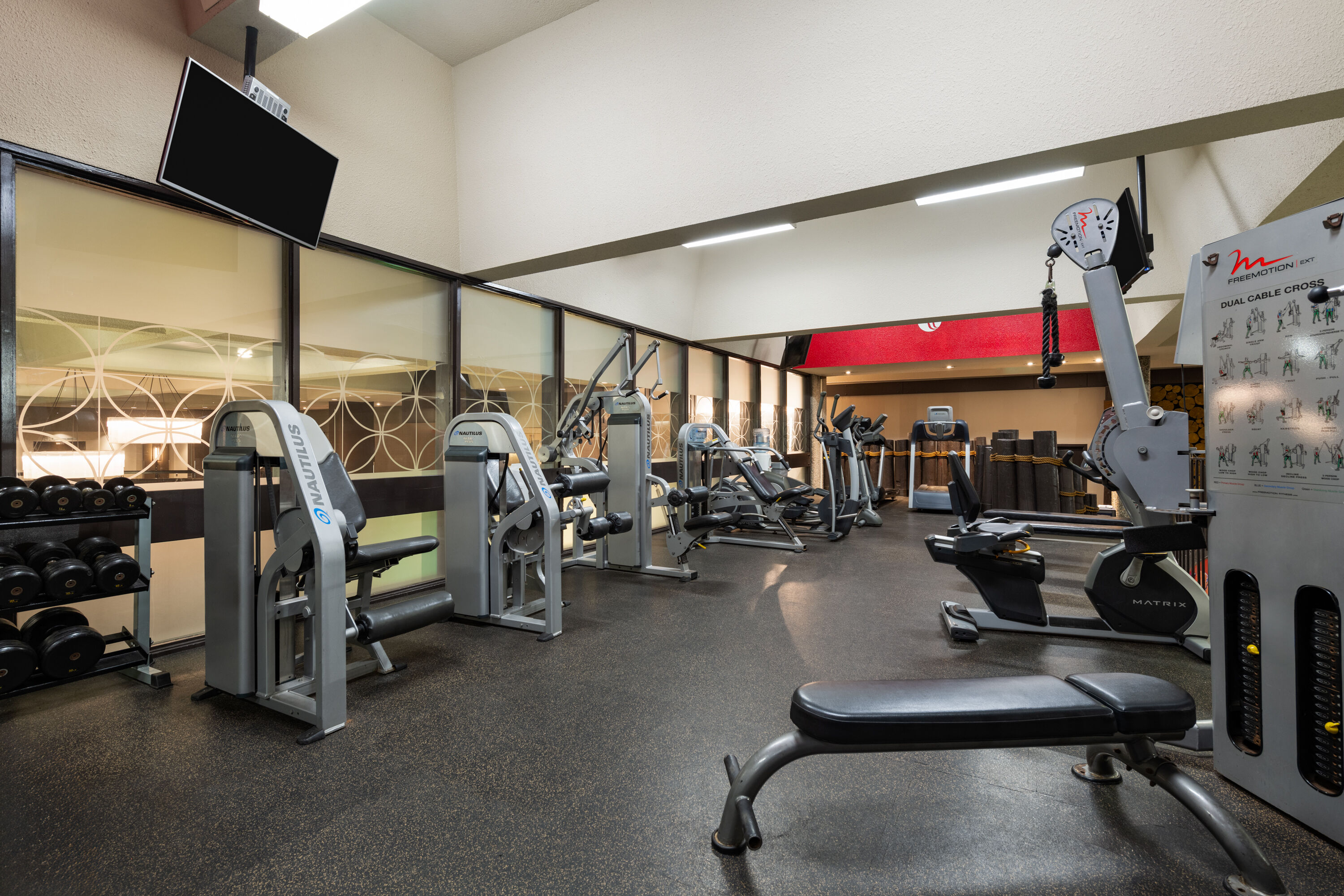 Fitness room at Ramada Plaza by Wyndham Regina Downtown in Regina, Saskatchewan